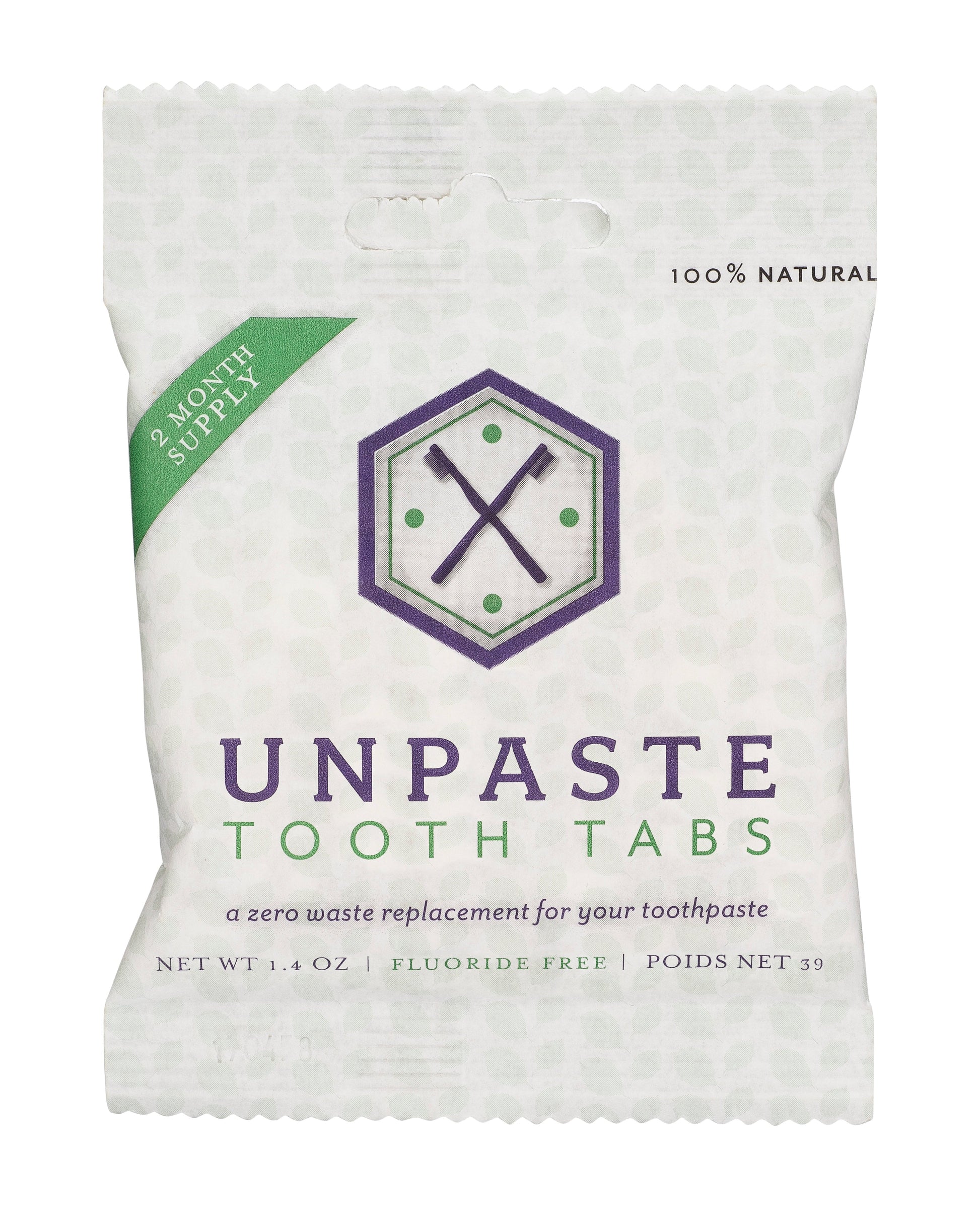 ☼ Unpaste Tooth Tabs - Fluoride Free