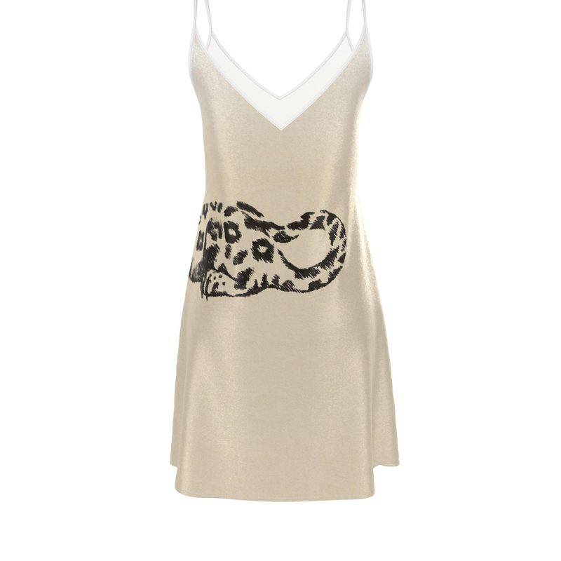 Vela Silk Dress in Jaguar