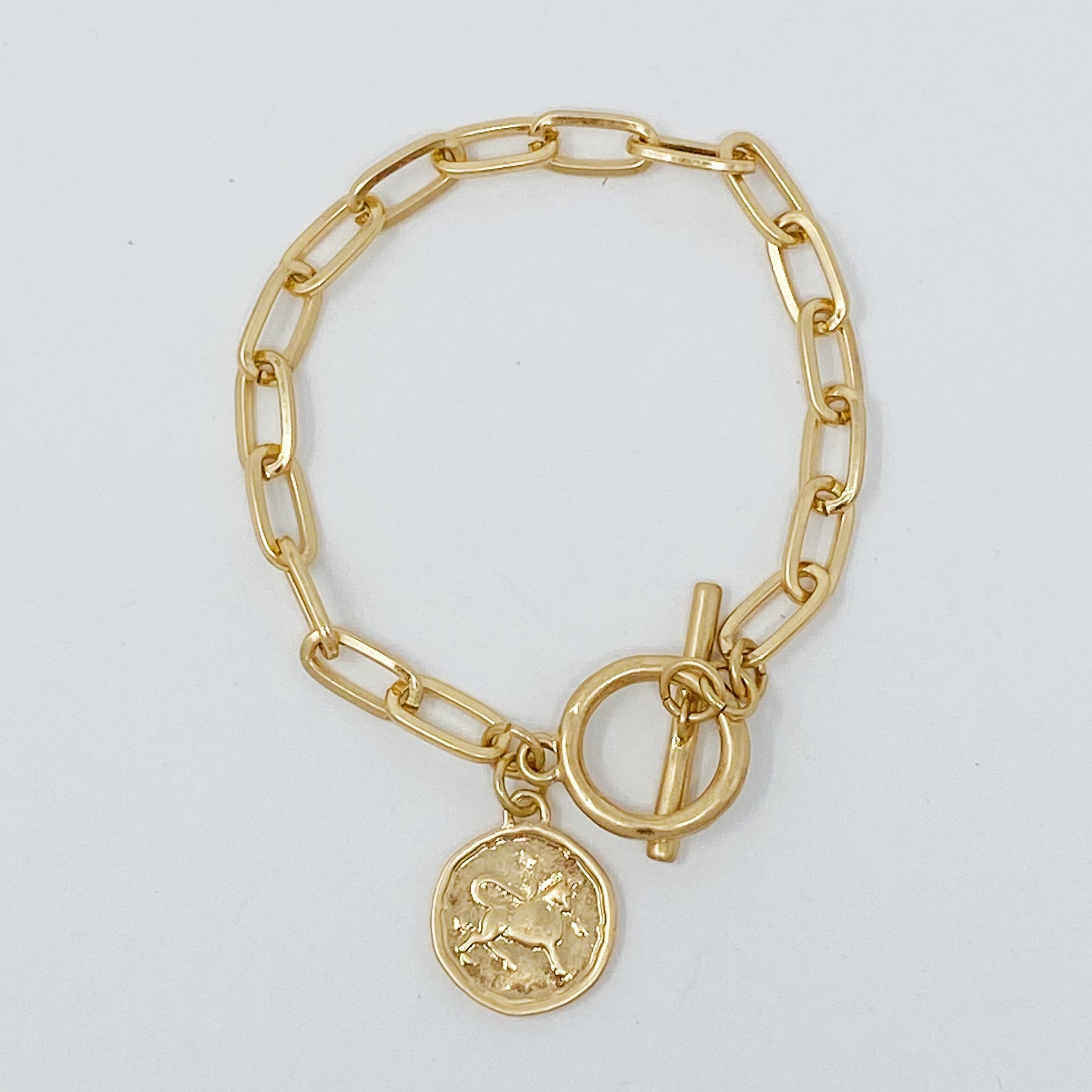 🧡 Celestial Link Chain Bracelet – Zodiac Edition