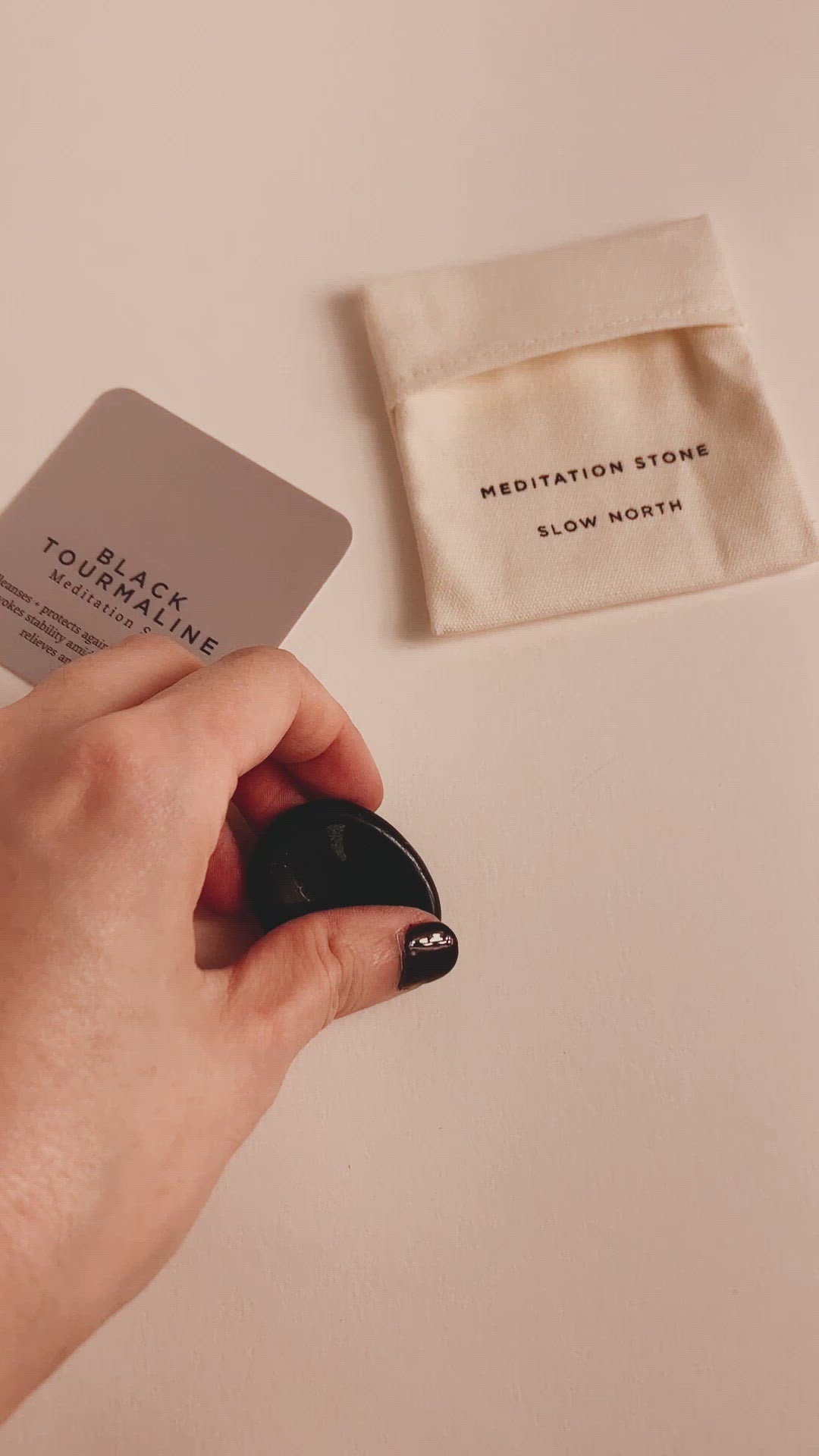 ☼ Black Tourmaline - Meditation Stone