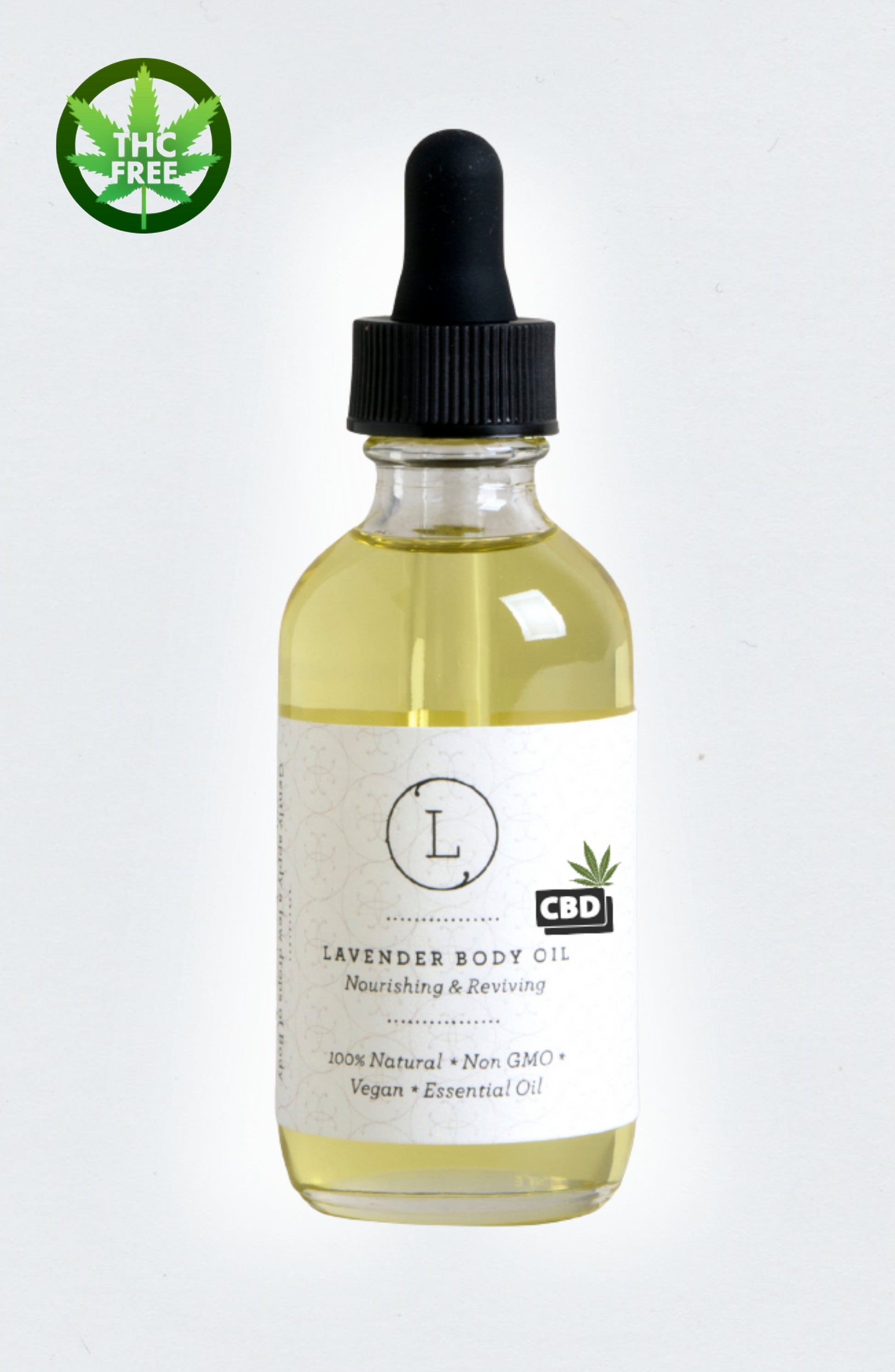 ⭐CBD Lavender Body Oil with CBD, Natural Moisturizing Body Oil (THC free)
