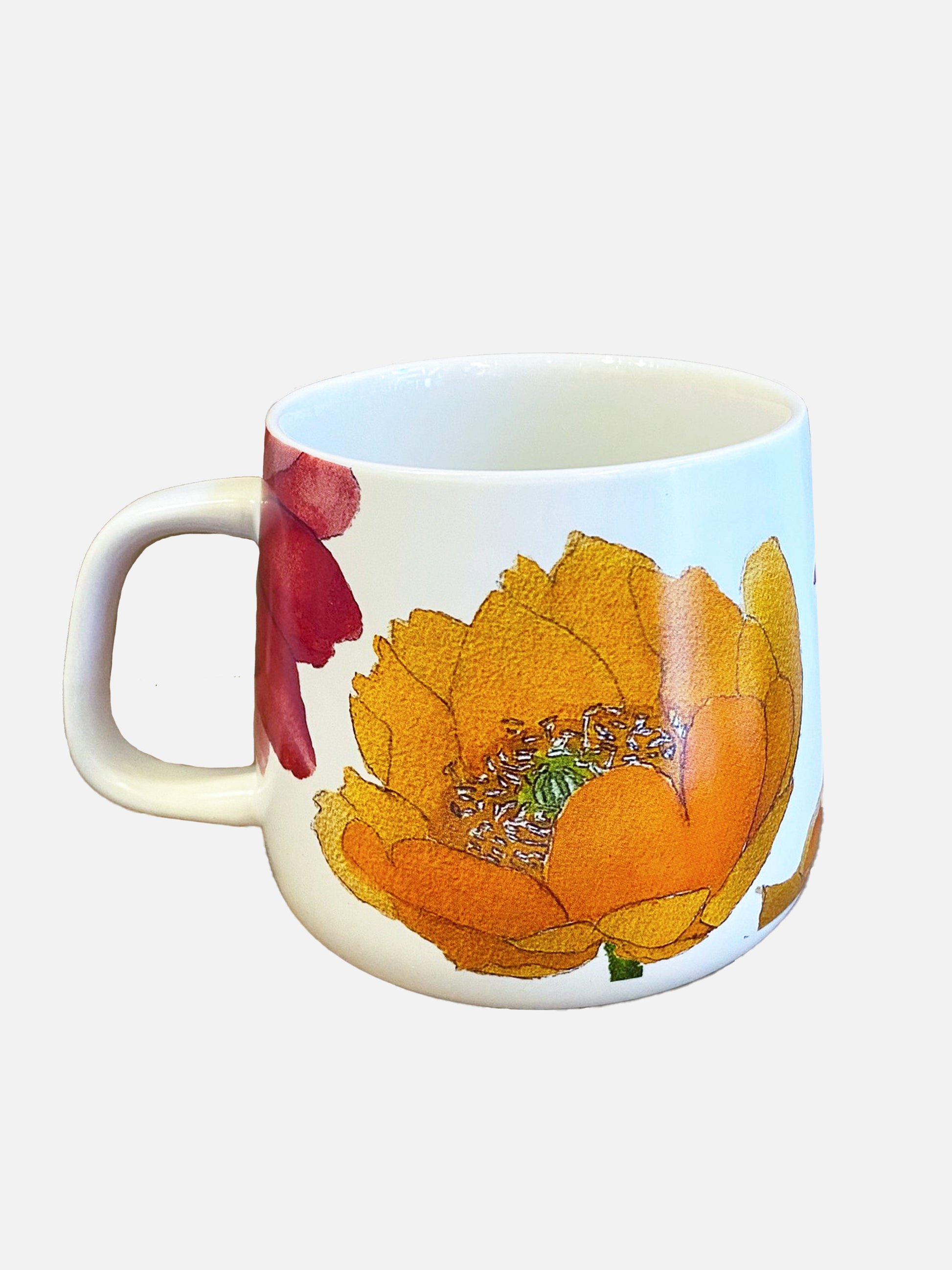 💚 Porcelain Mug:  Cactus Flowers