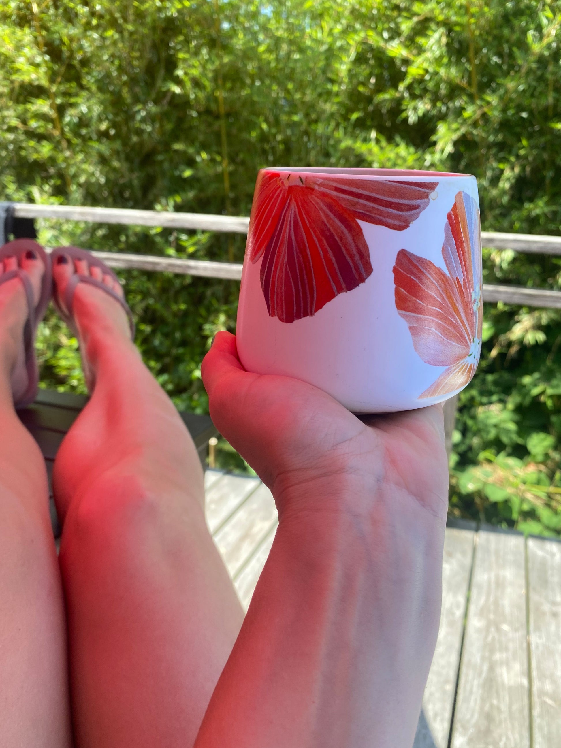 💚 Porcelain Mug:  Hibiscus