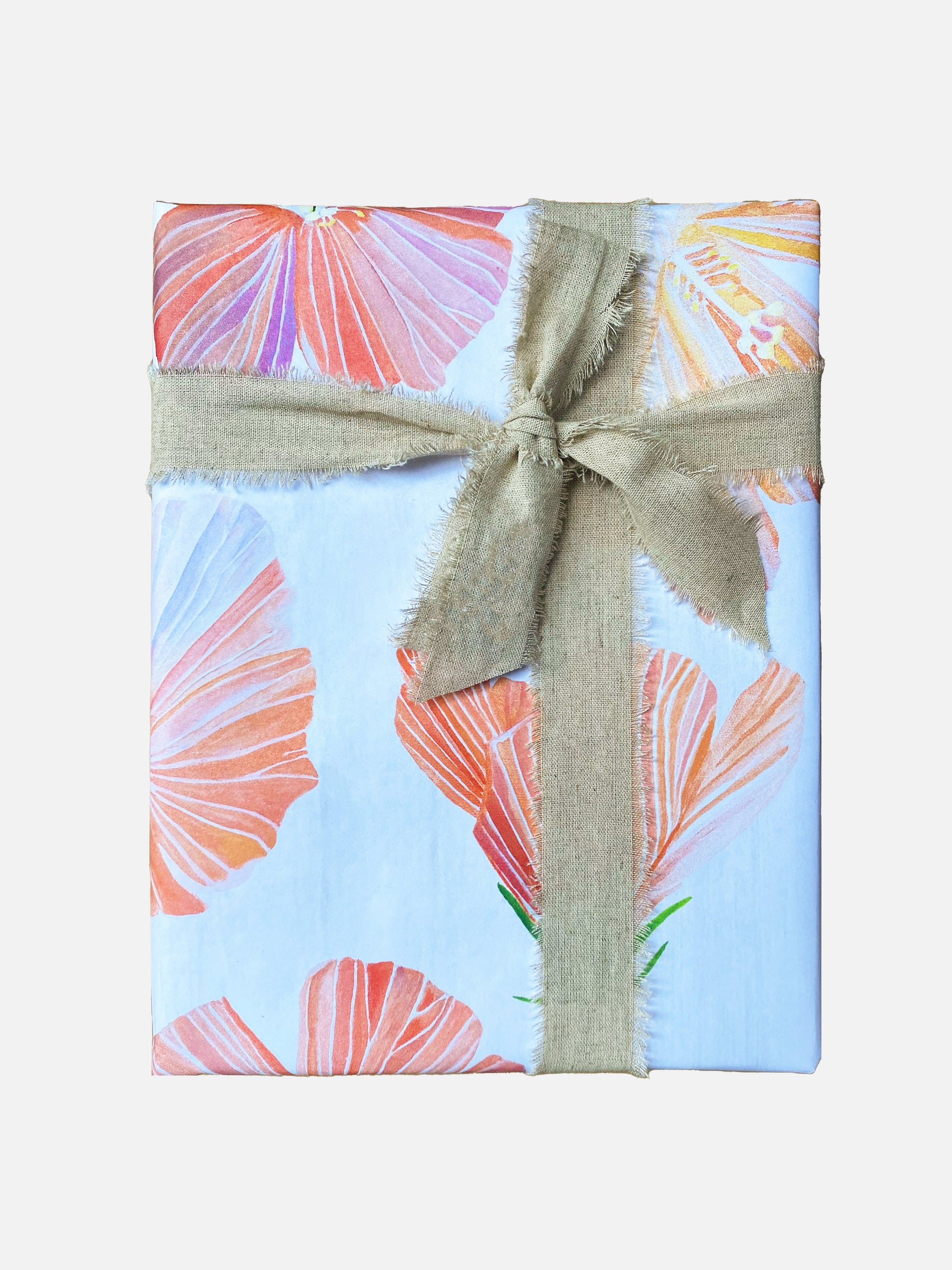 💚 Gift Wrap:  Hibiscus on Snow