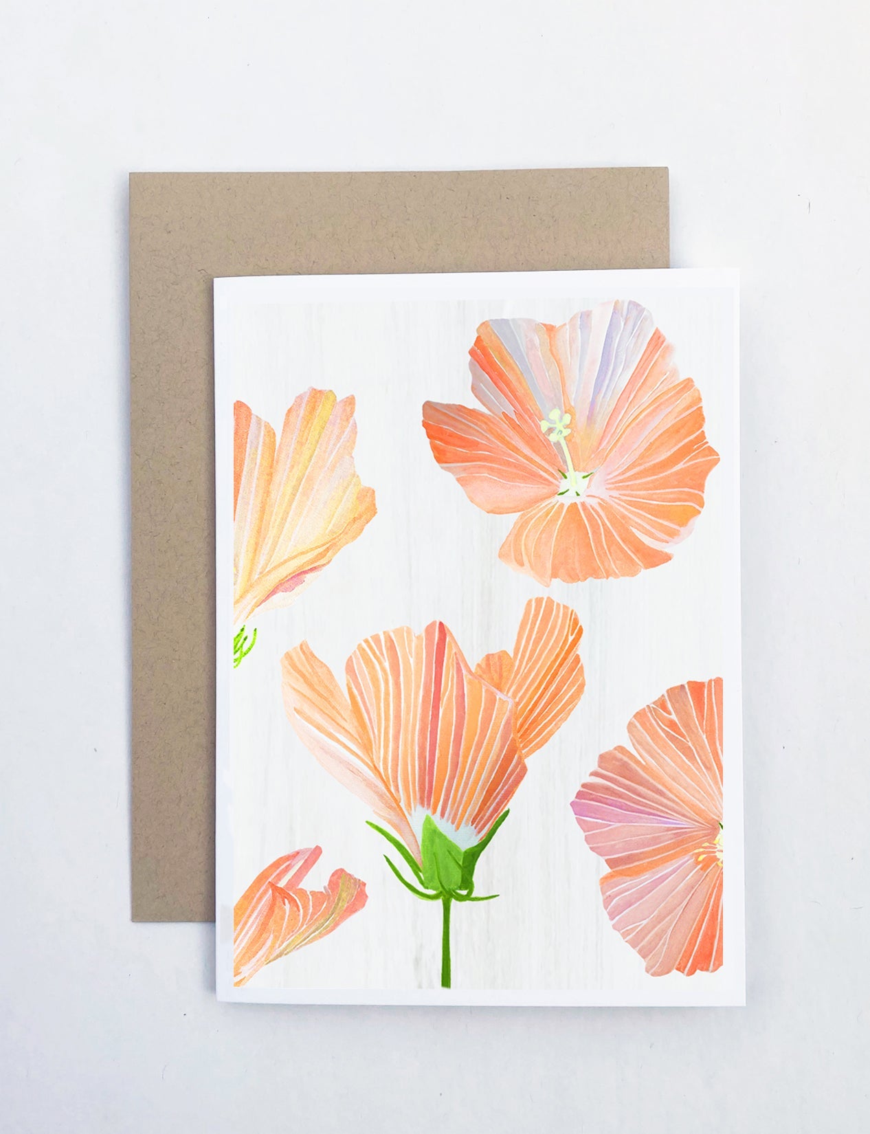 💚 Notecard: Hibiscus on Snow