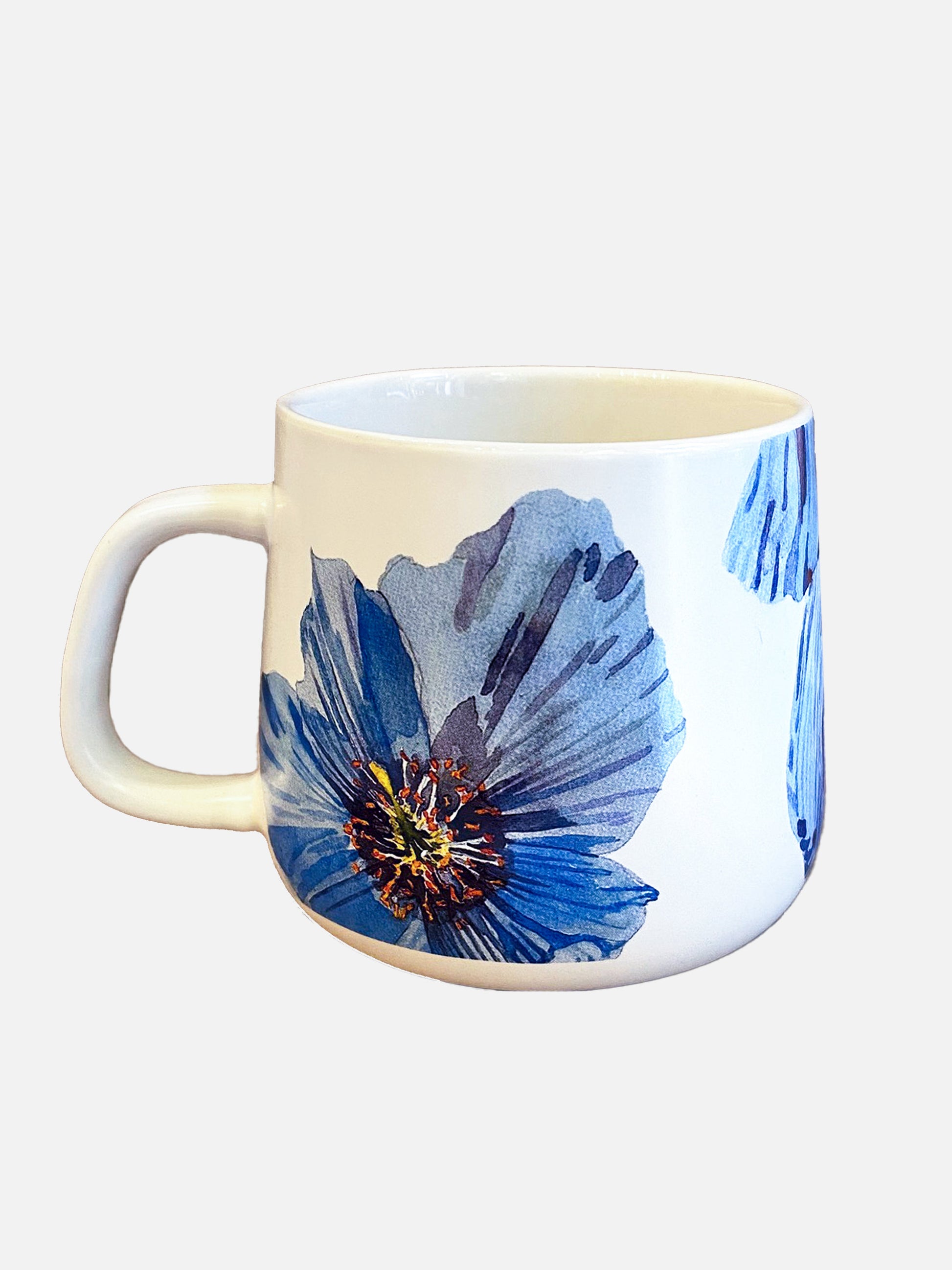 💚 Porcelain Mug: Himalayan Blue Poppies