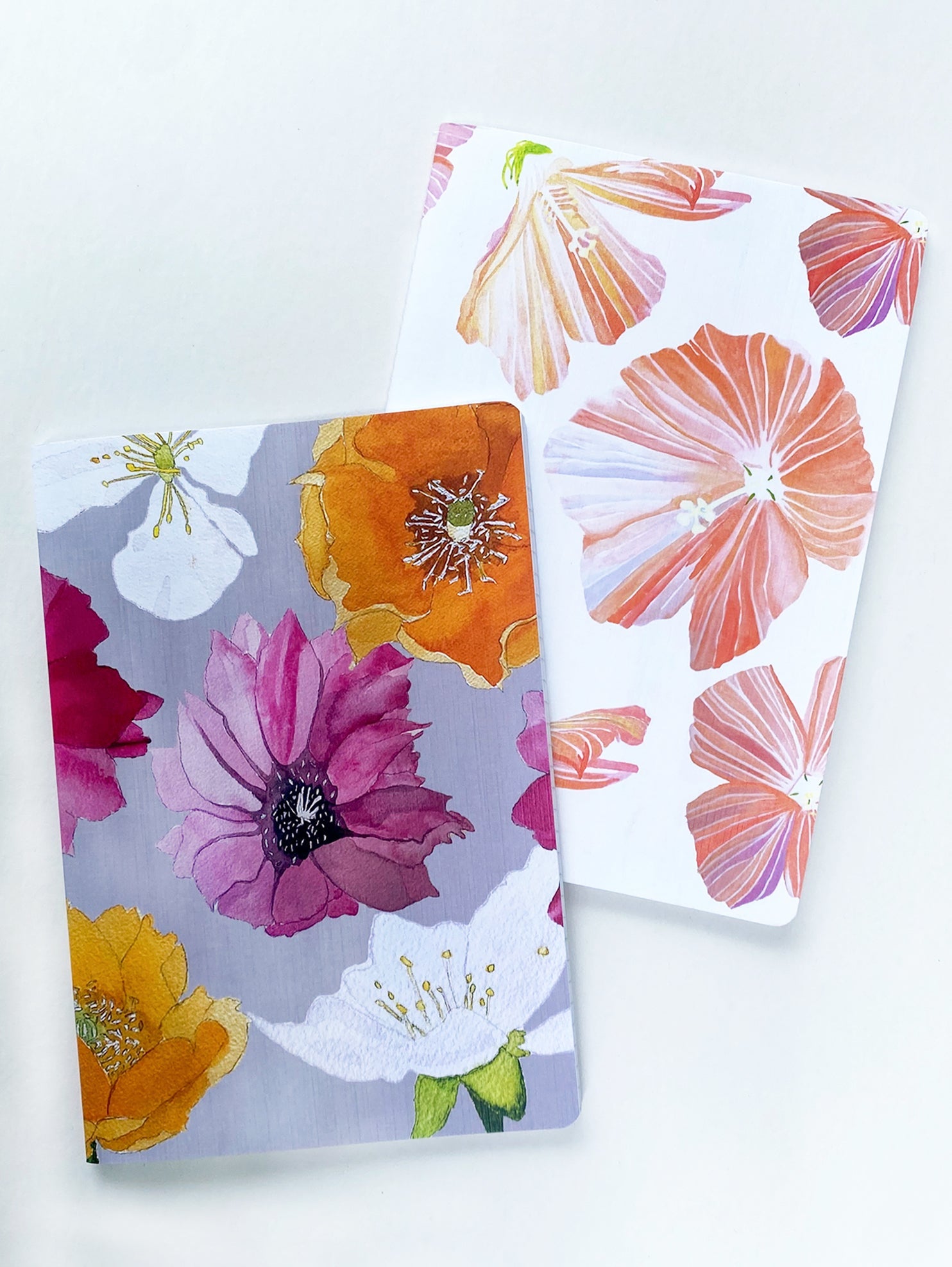 💚 Notebook Set:  Hibiscus & Cactus Flowers