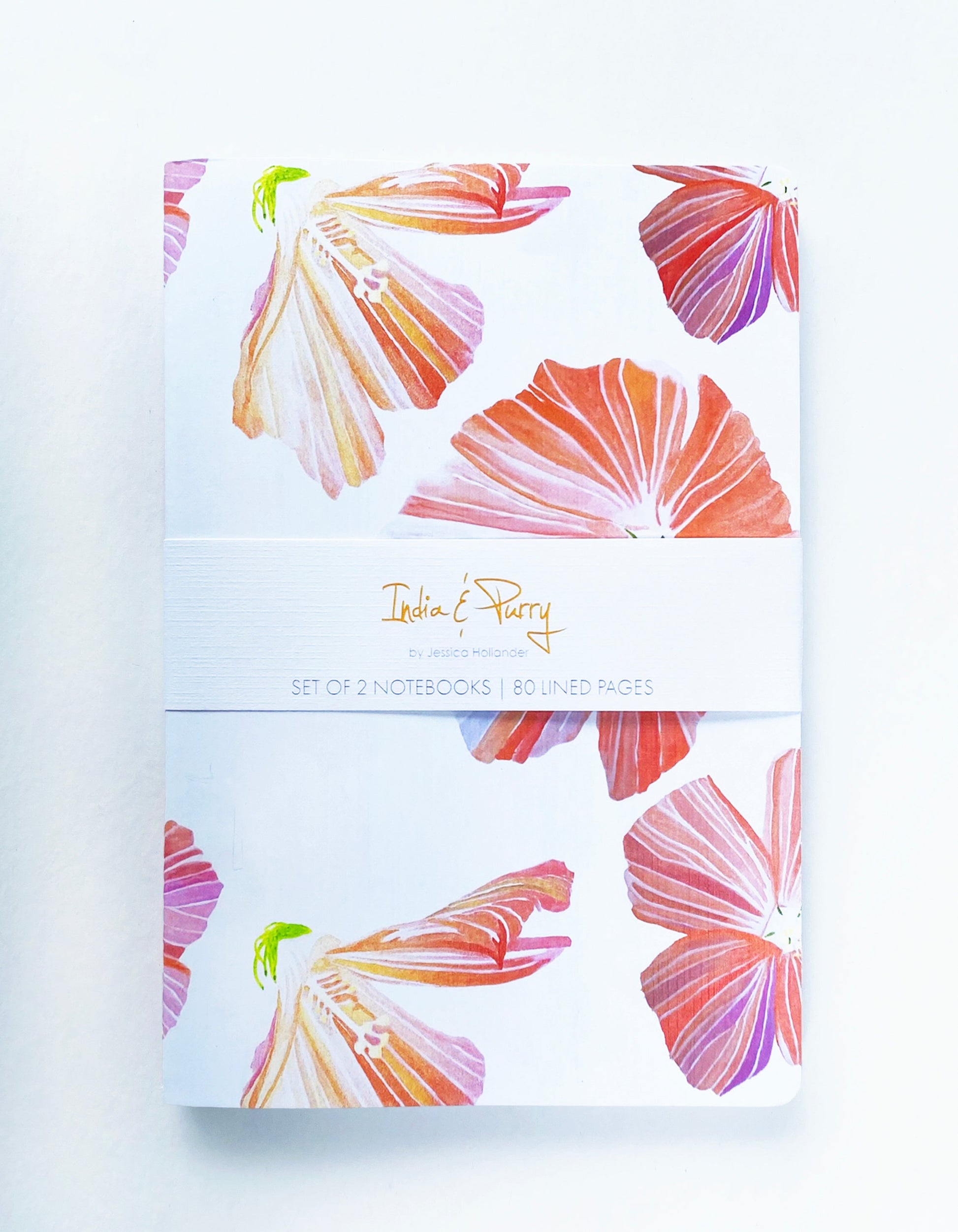 💚 Notebook Set:  Hibiscus & Cactus Flowers