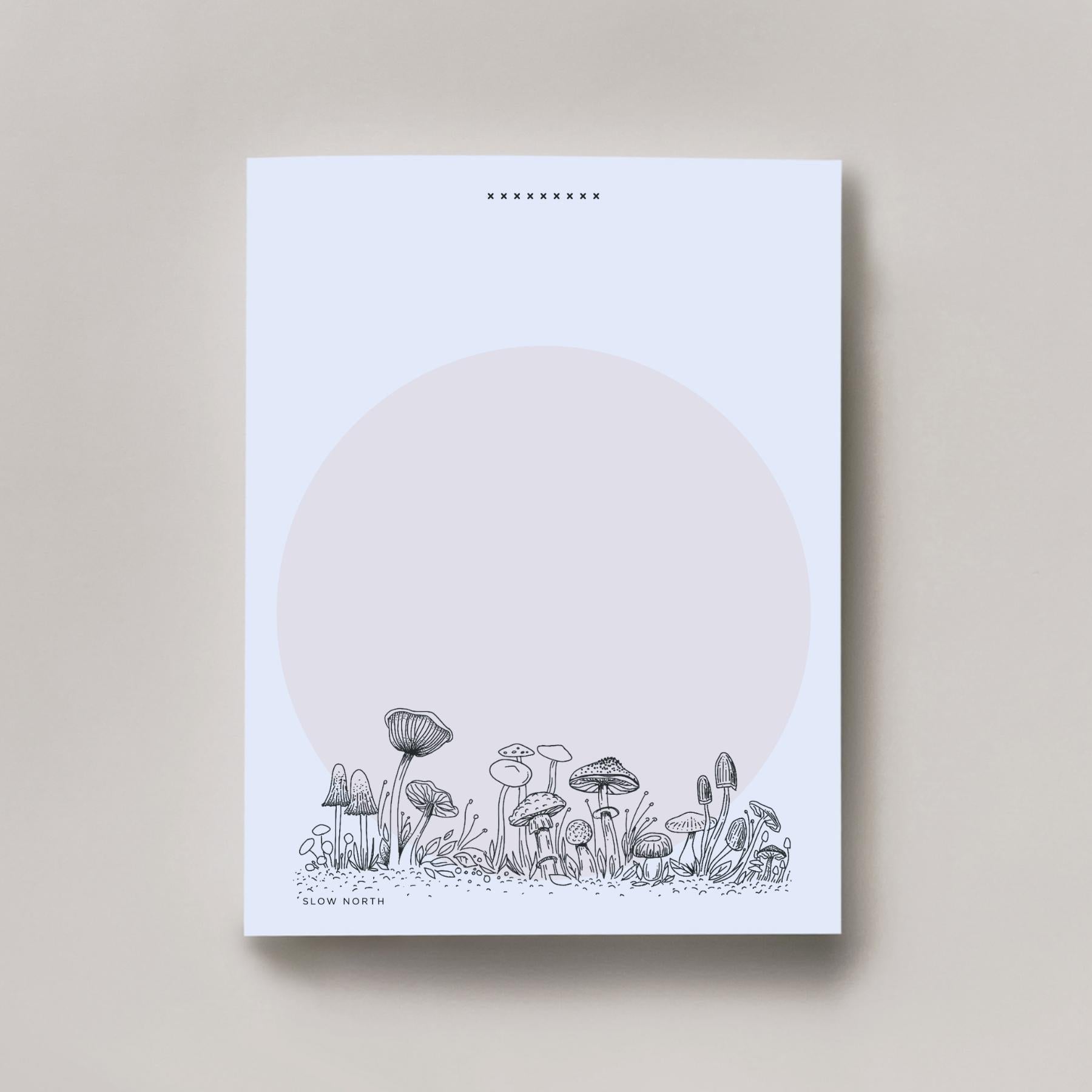 ☼ Wild Mushroom Notepad