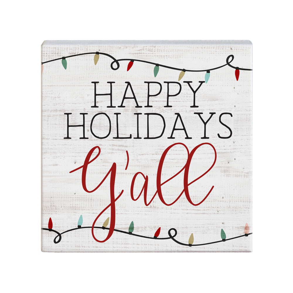 Holidays Y’all” Small Talk Square – 5.25"