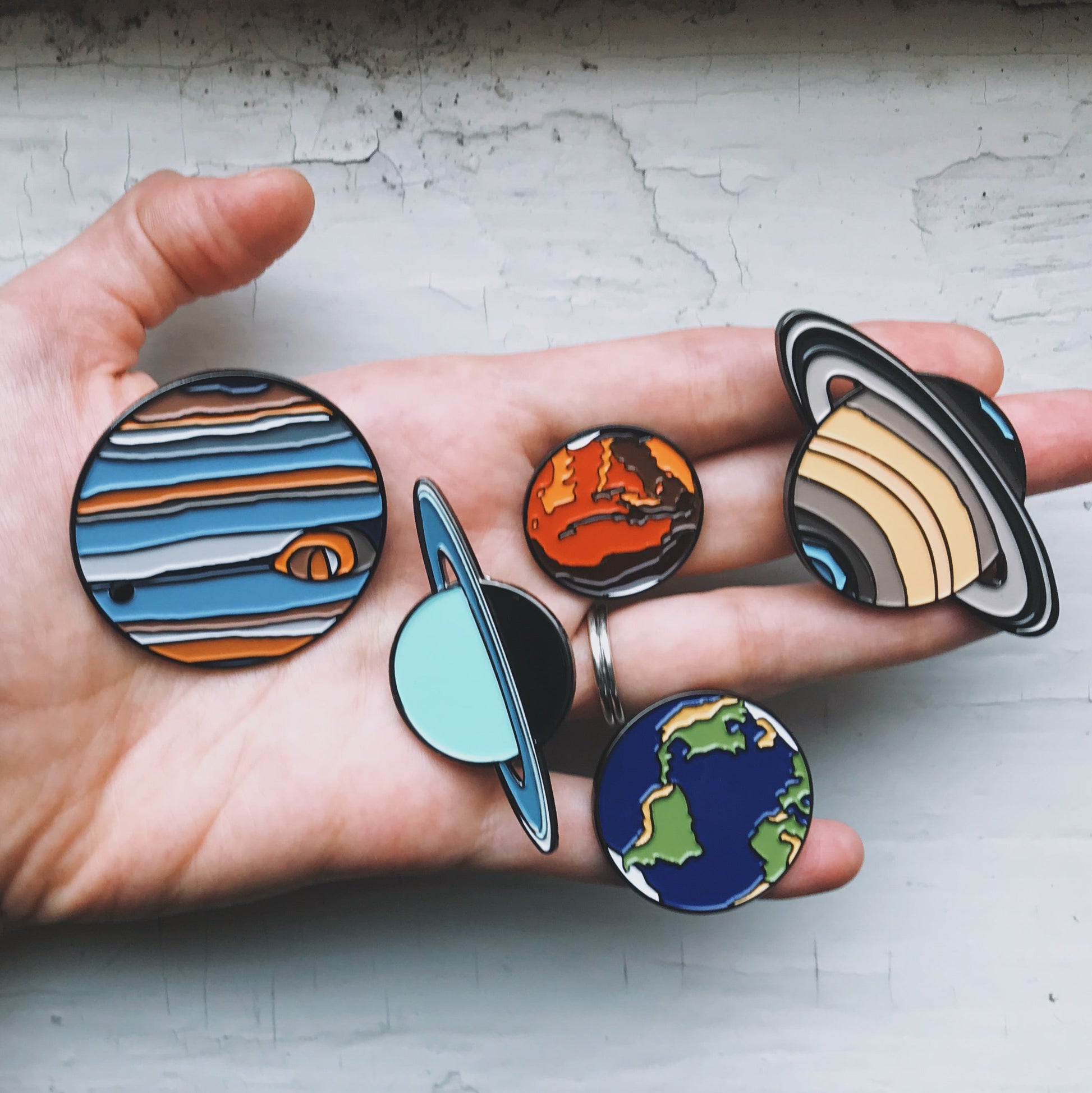 🌙 Mars Enamel Pin