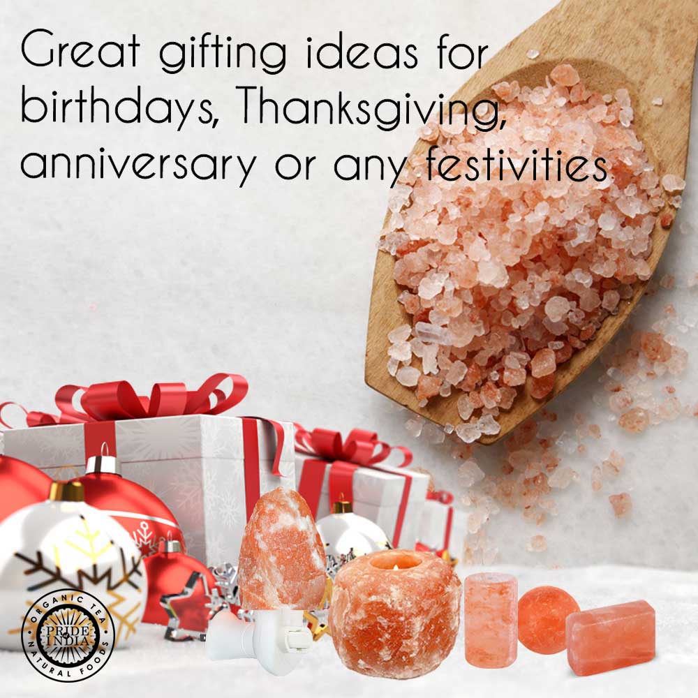 Himalayan Pink-Orange Tea Light Holder– Salt Candle Holder –Natural or Square Shape