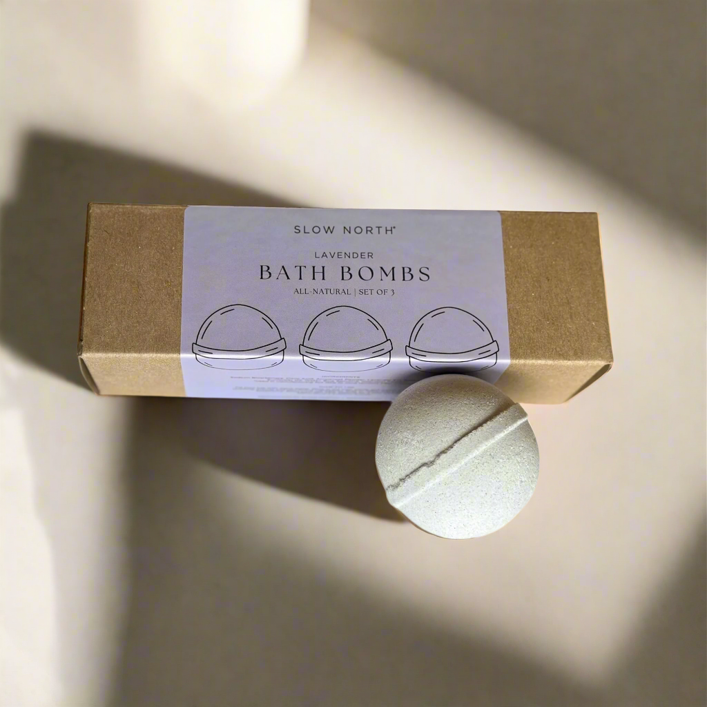 ☼ Natural Bath Bomb Set - Lavender (Set of 3)