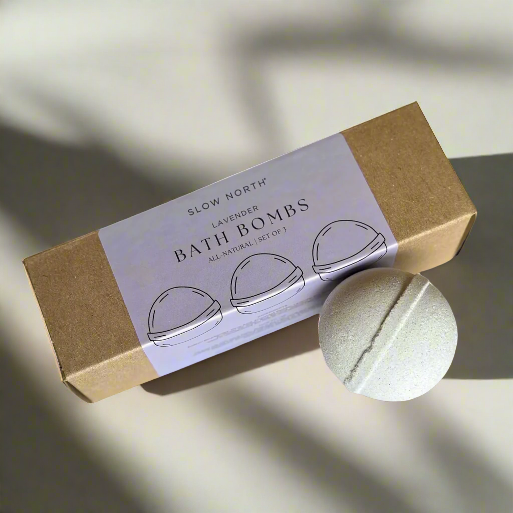 ☼ Natural Bath Bomb Set - Lavender (Set of 3)