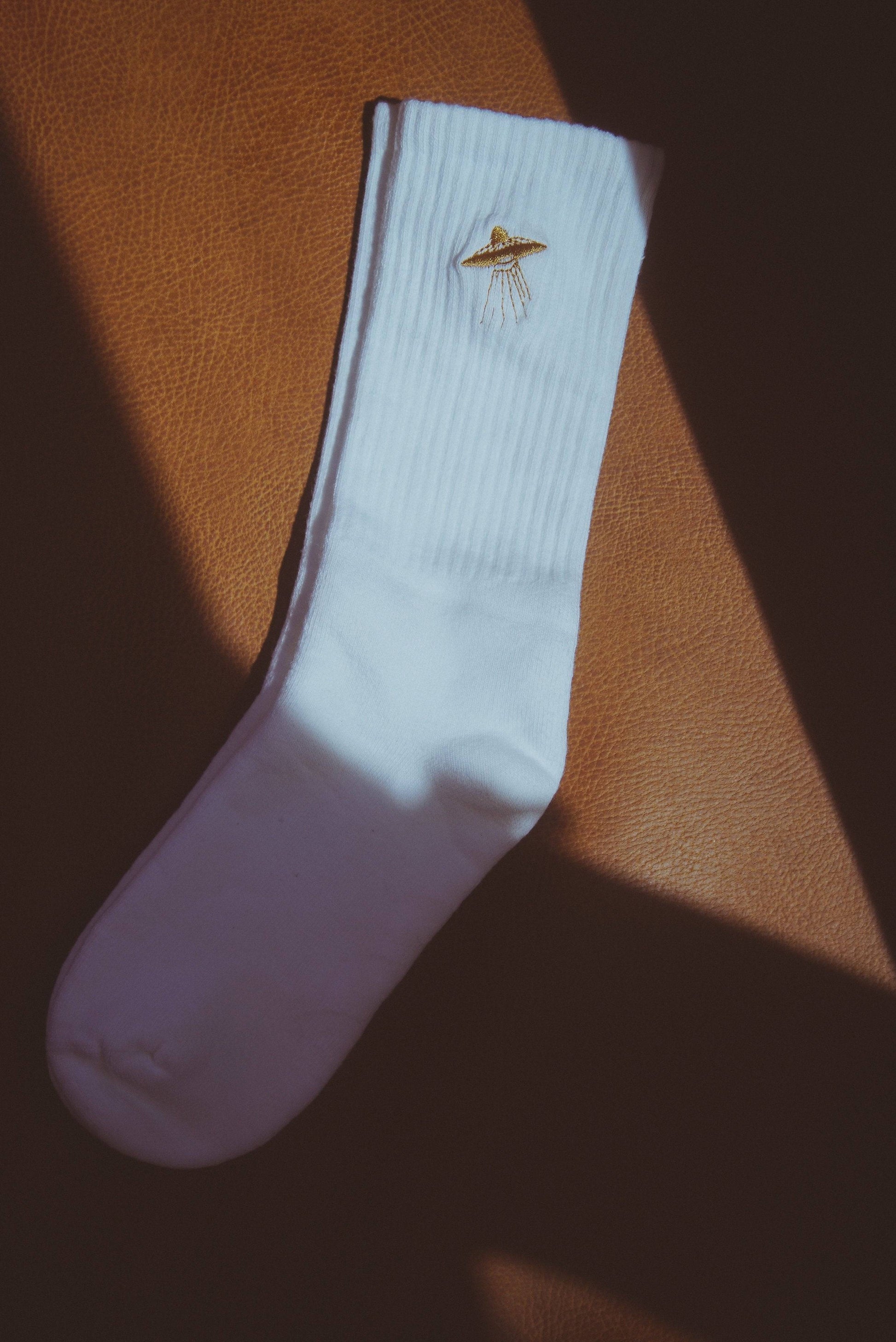 🎅 Cosmic Connections Embroidered Socks
