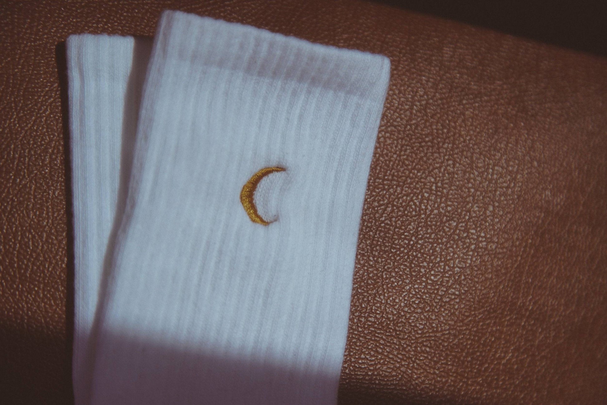 🎅 Moon Landing Embroidered Socks