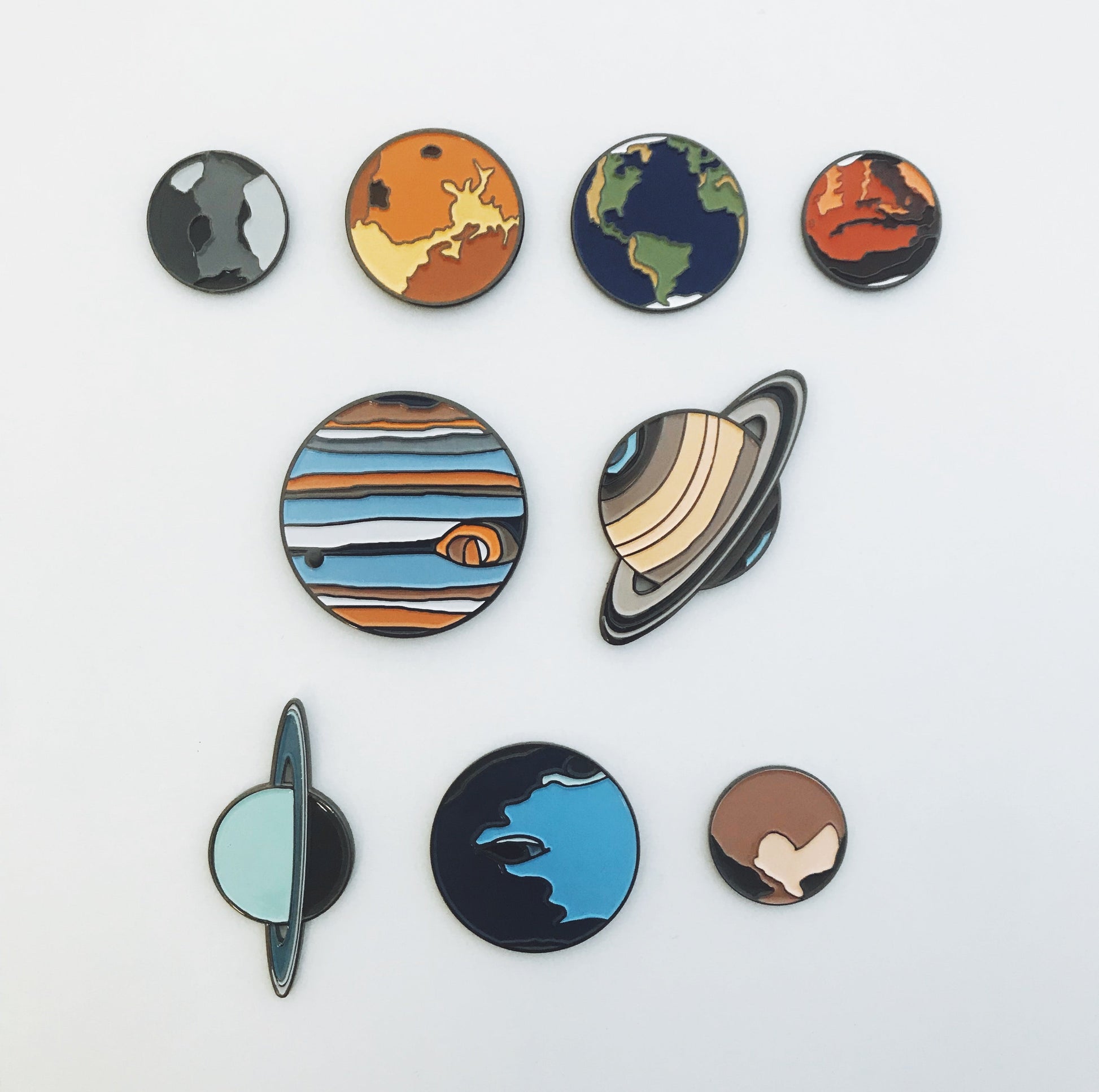 🌙 Mars Enamel Pin