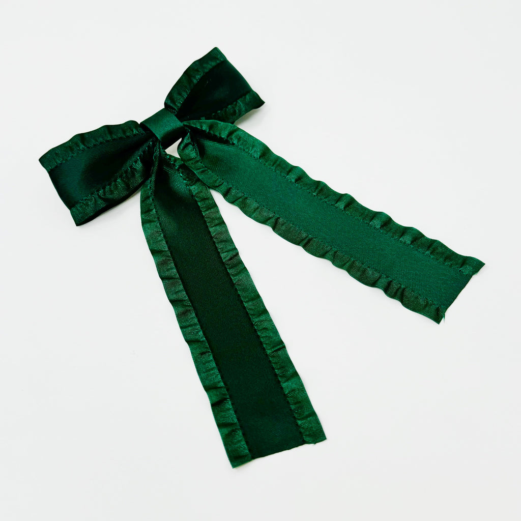 🧡 Love Game Frill Bow Hair Clip