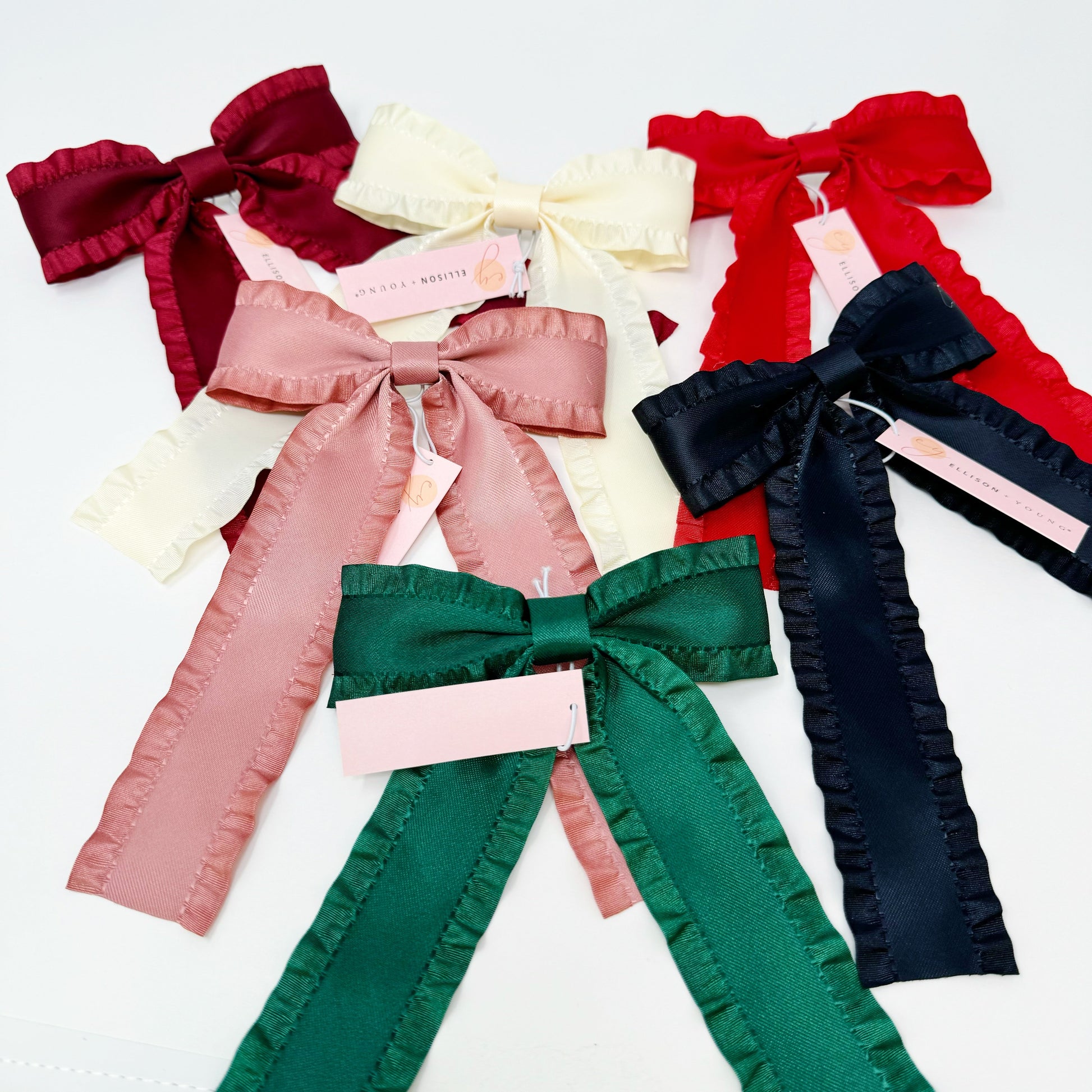 🧡 Love Game Frill Bow Hair Clip