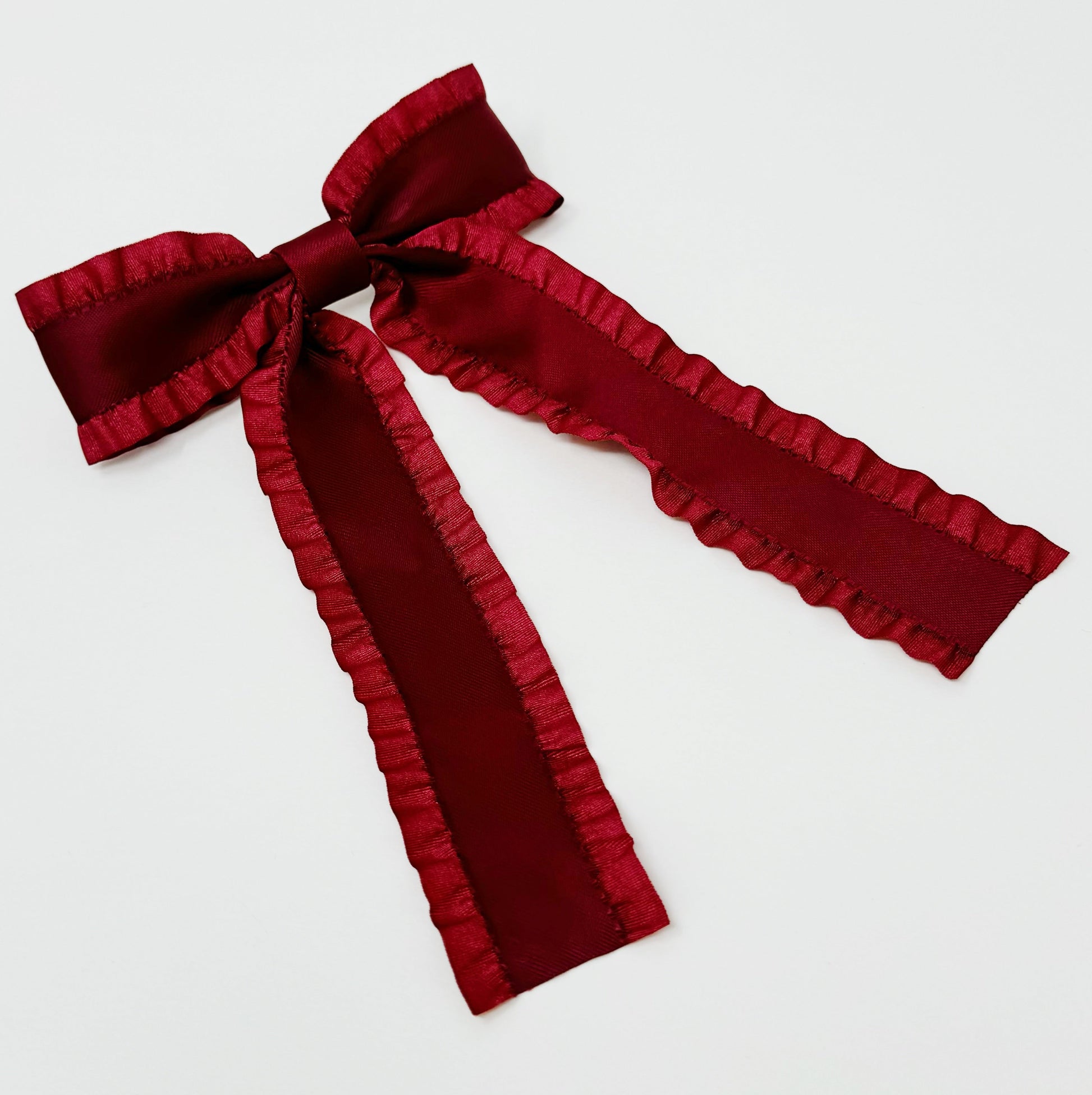 🧡 Love Game Frill Bow Hair Clip