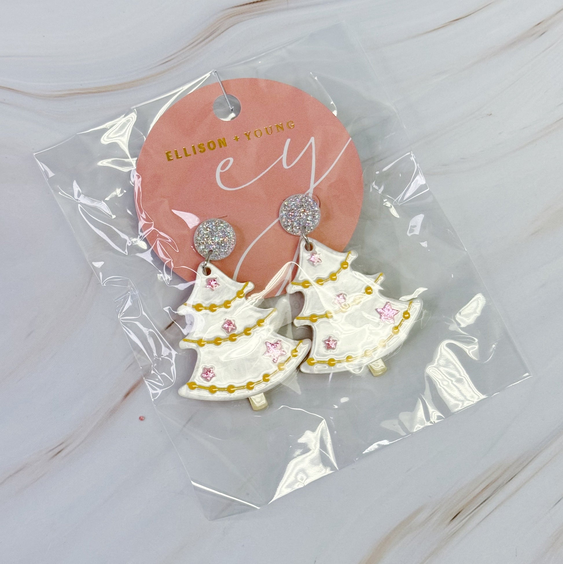 🧡 Merry Magic Christmas Tree Earrings