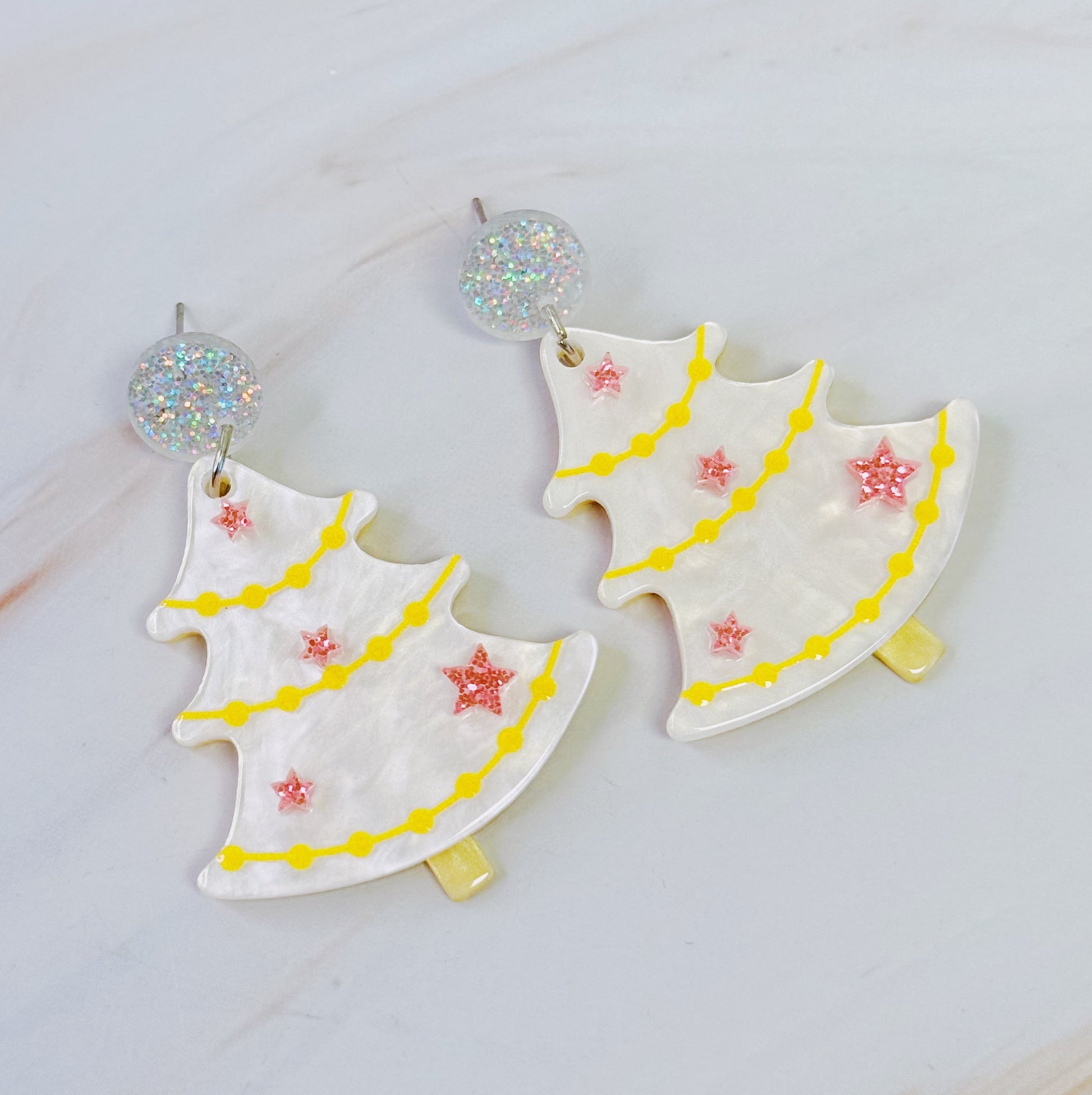 🧡 Merry Magic Christmas Tree Earrings