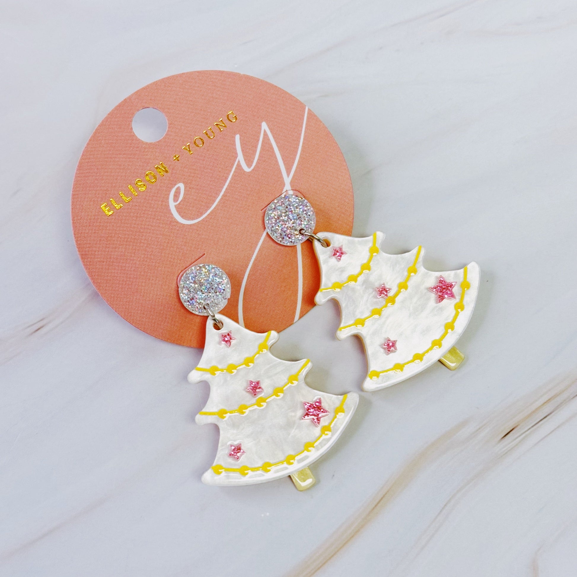 🧡 Merry Magic Christmas Tree Earrings