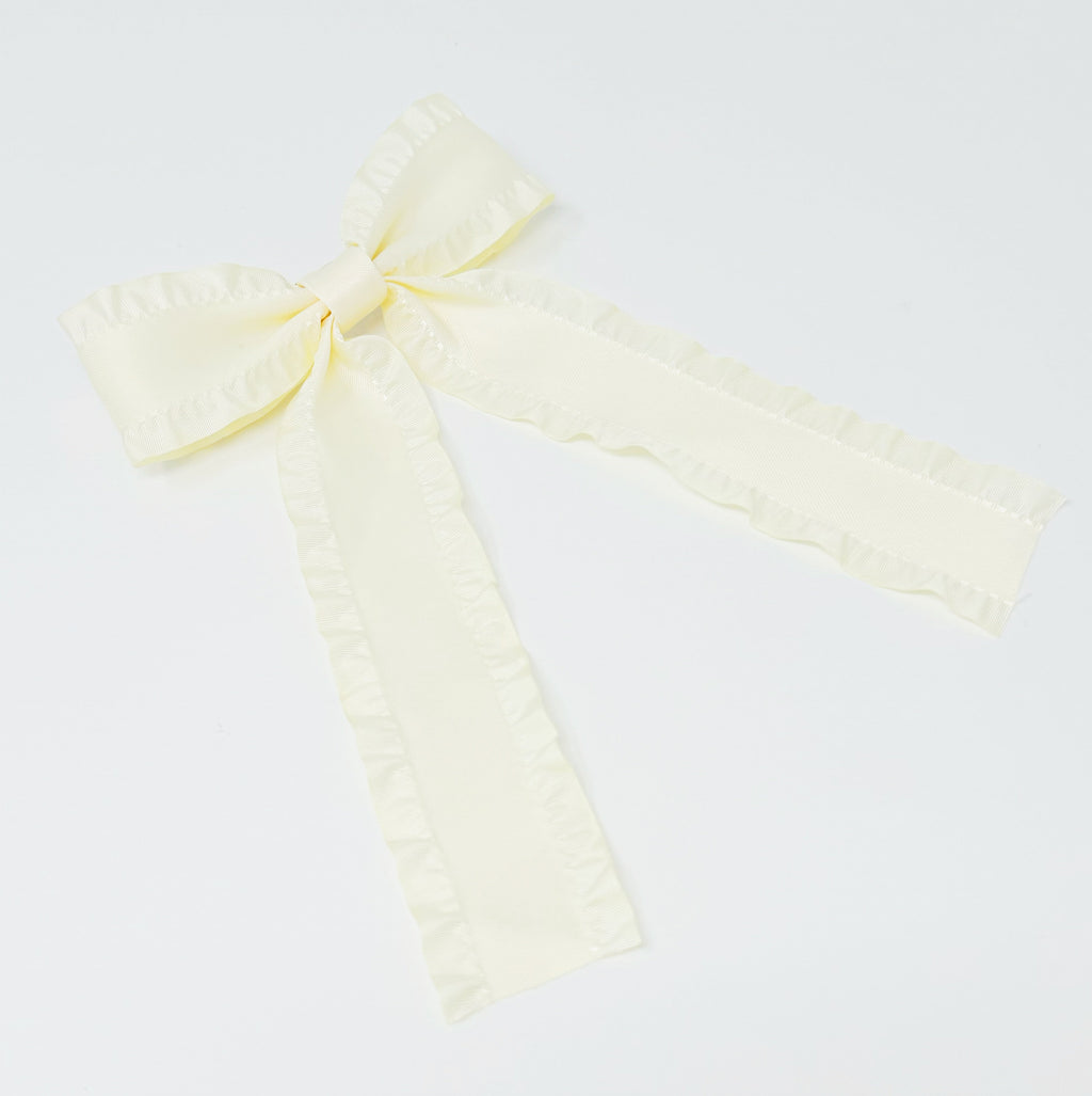 🧡 Love Game Frill Bow Hair Clip