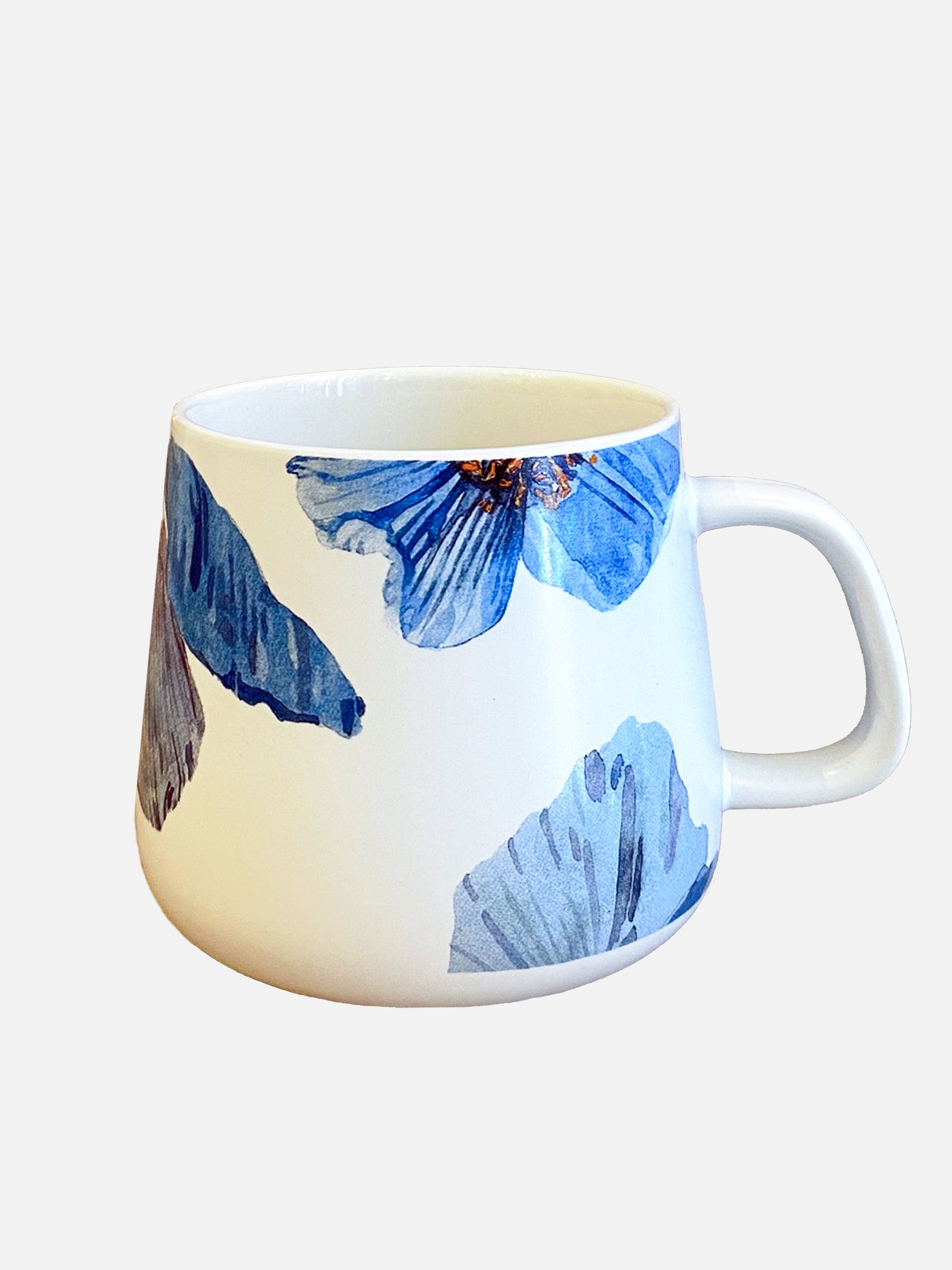💚 Porcelain Mug:  Himalayan Blue Poppies