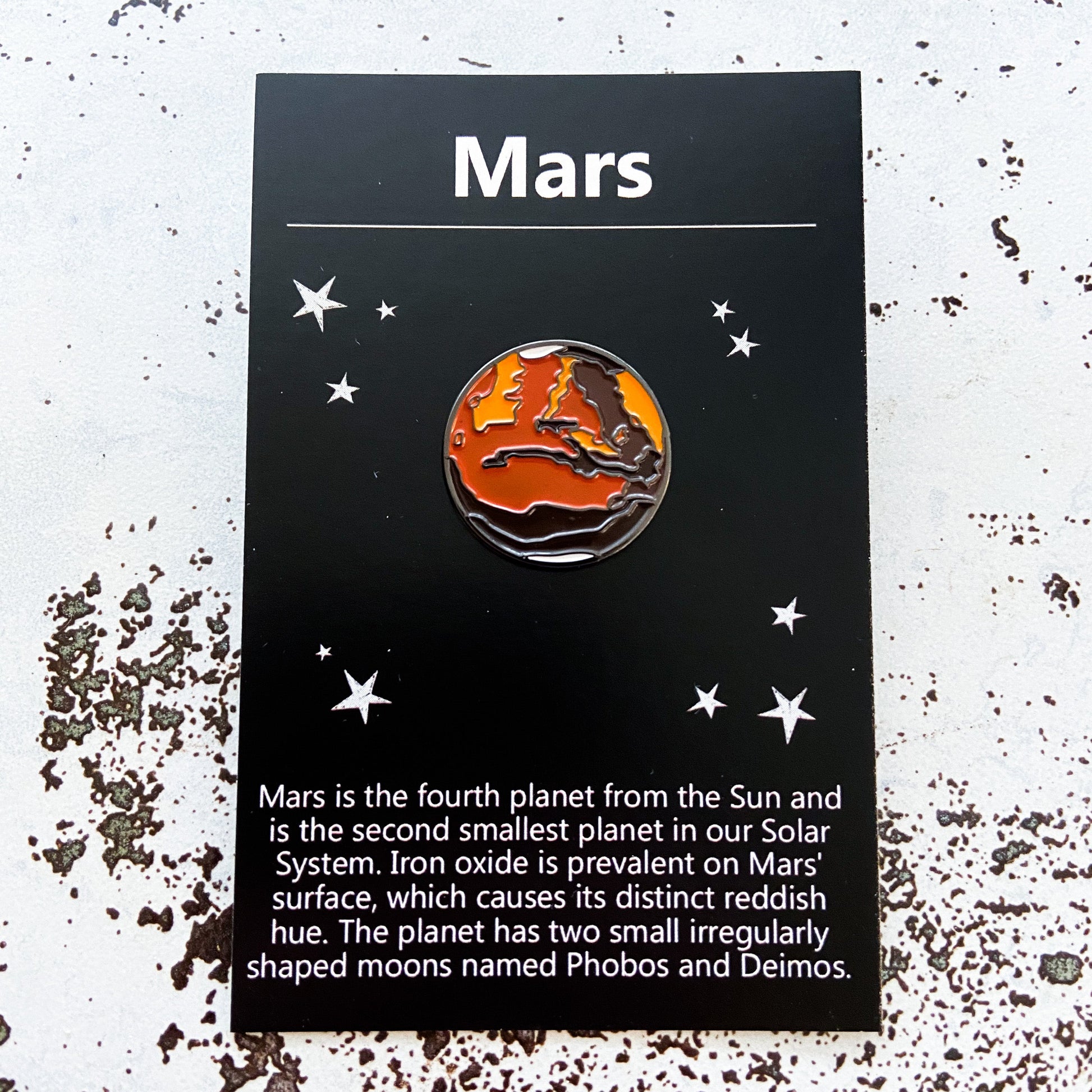 🌙 Mars Enamel Pin