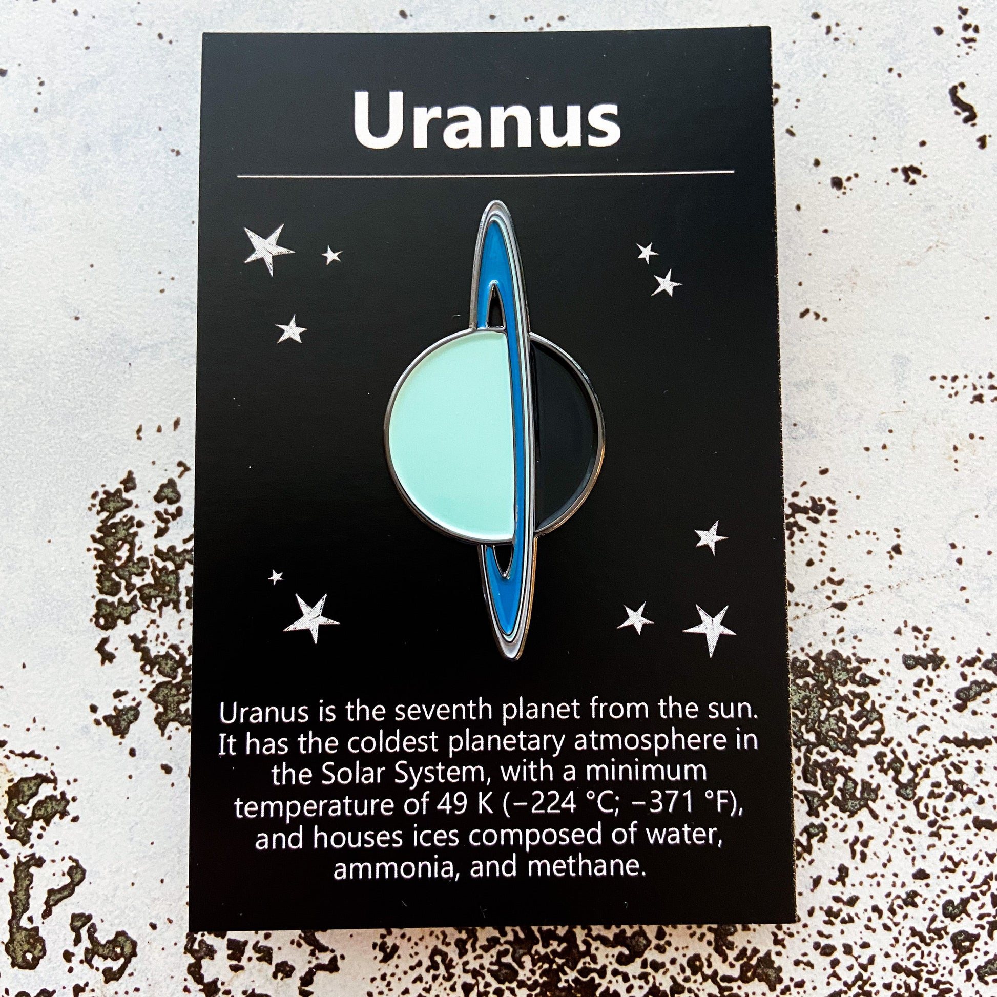 🌙 Uranus Enamel Pin