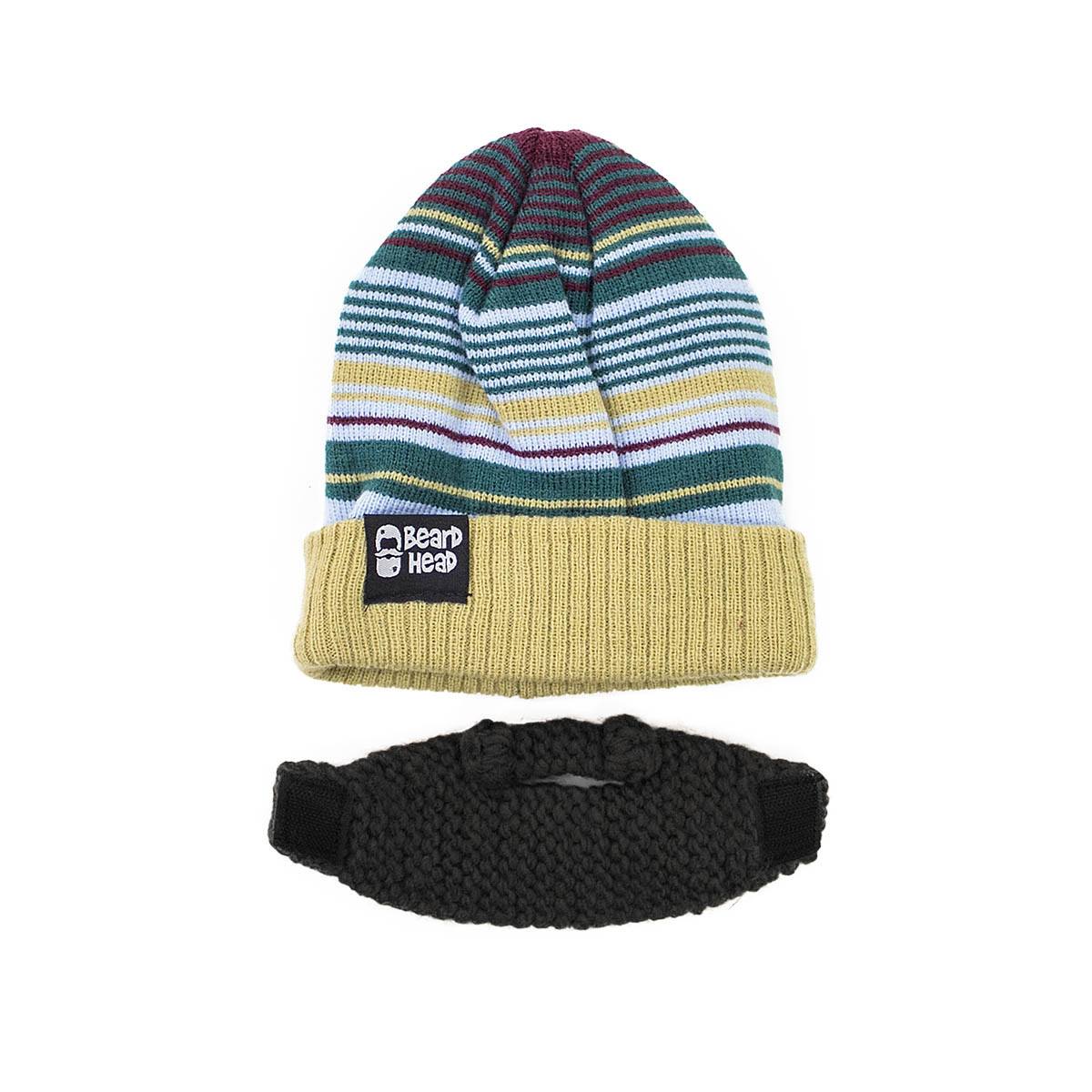 😋 Black or Brown Beanie and Beard for Kids