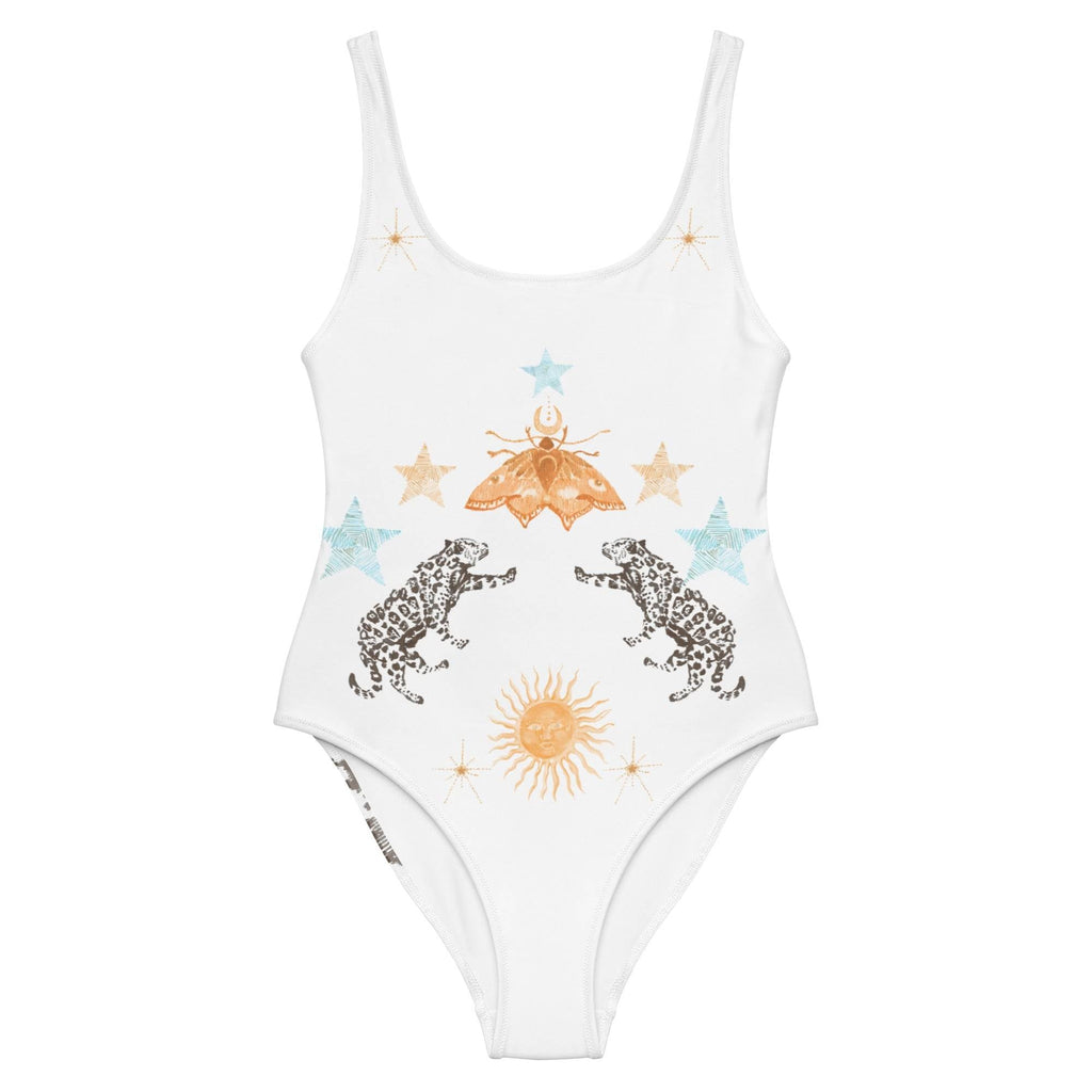 Lyra One Piece Swimsuit in White Jaguar
