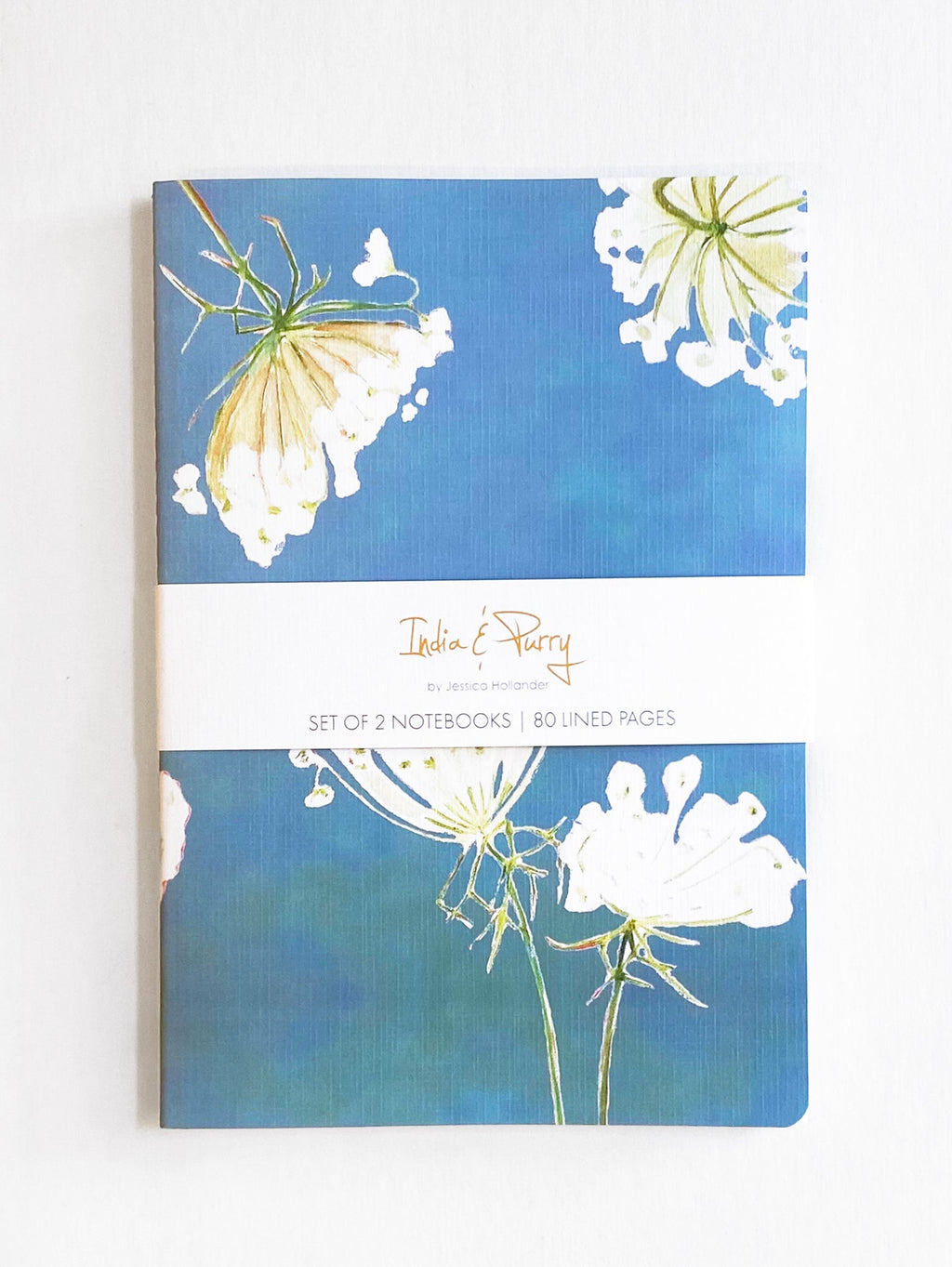 💚 Notebook Set:  Queen Anne's Lace & Himalayan Blue Poppies