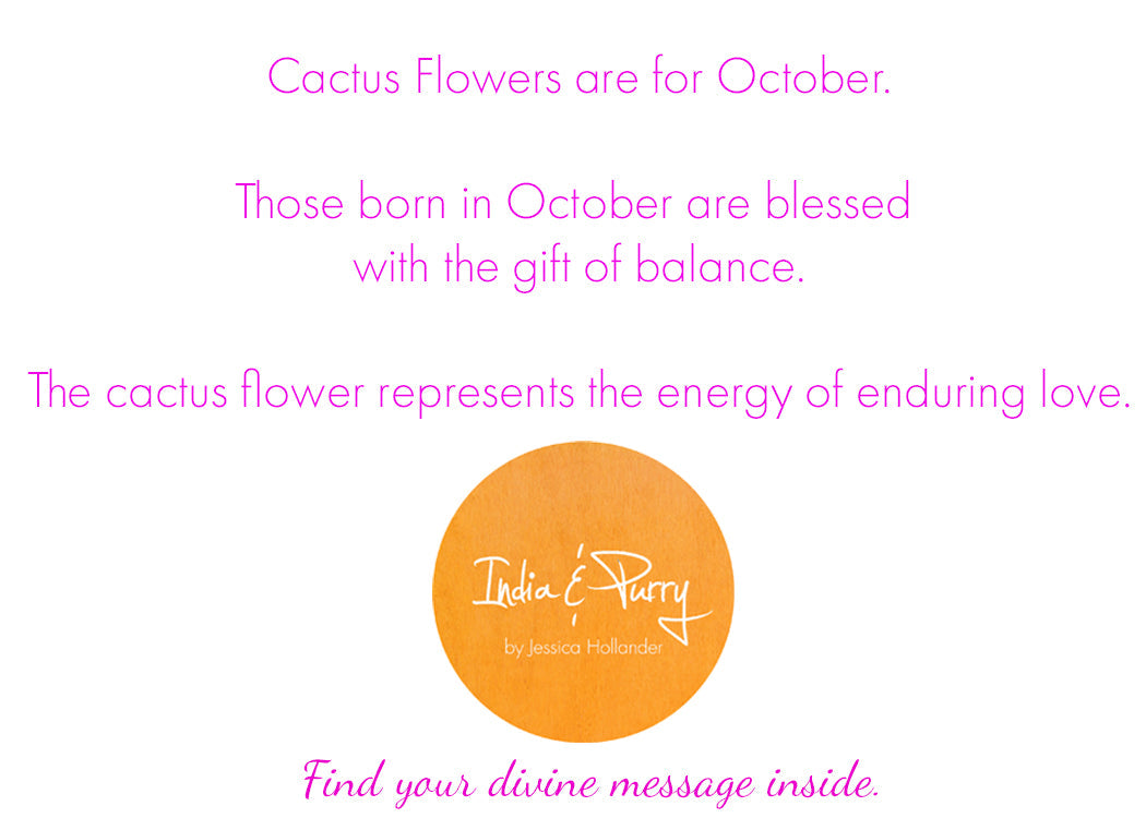 💚 October:  Cactus Flowers