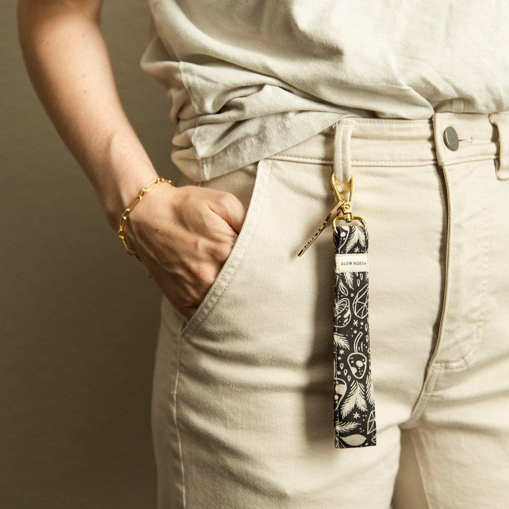 ☼ Wristlet Keychain - Mystical Mushroom