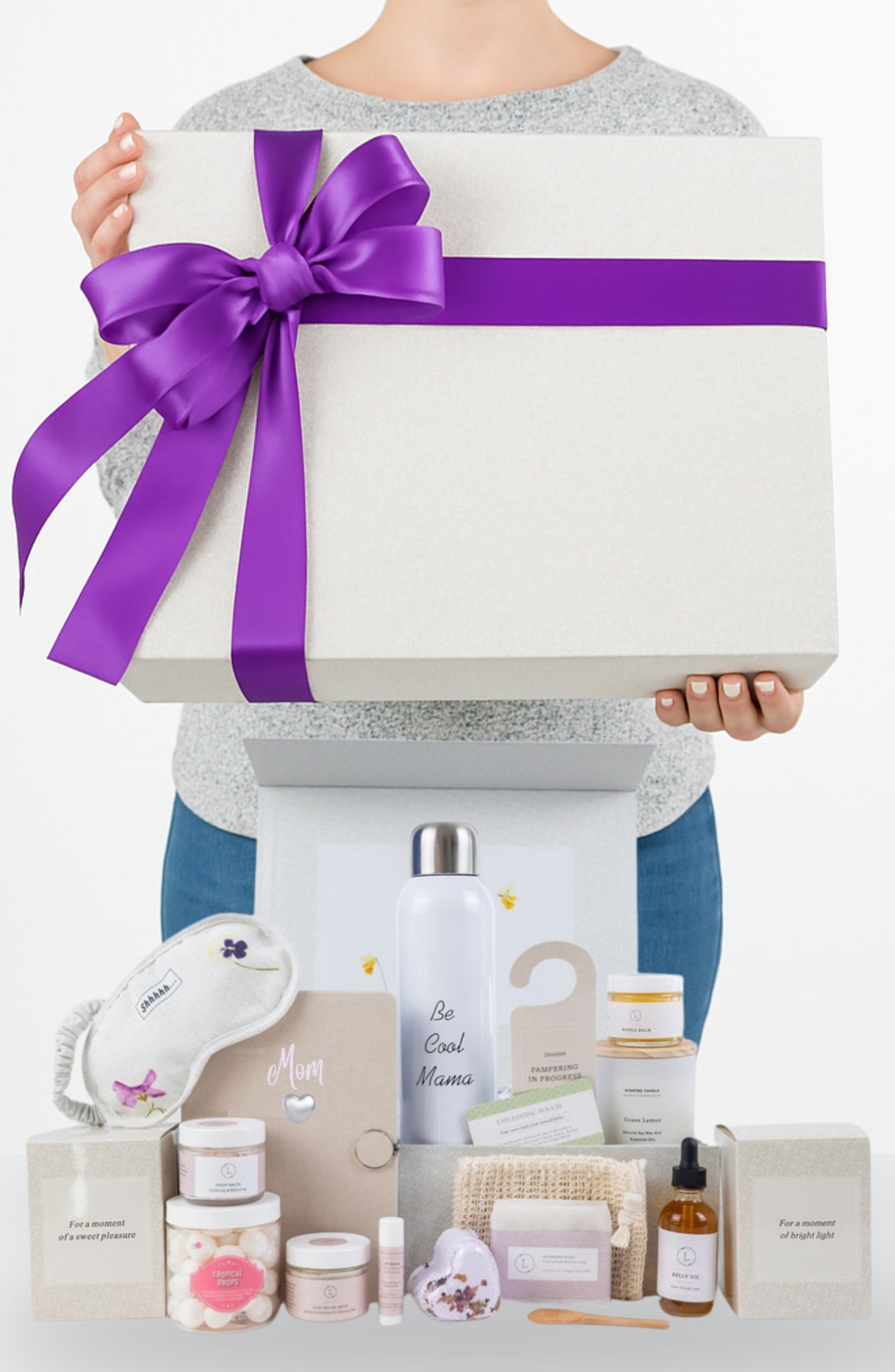 Pampering Natural Skincare gift box for New Mom's