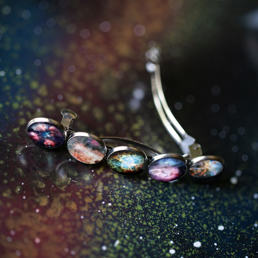 🌙 Nebula Rainbow Hair Clip Barrette