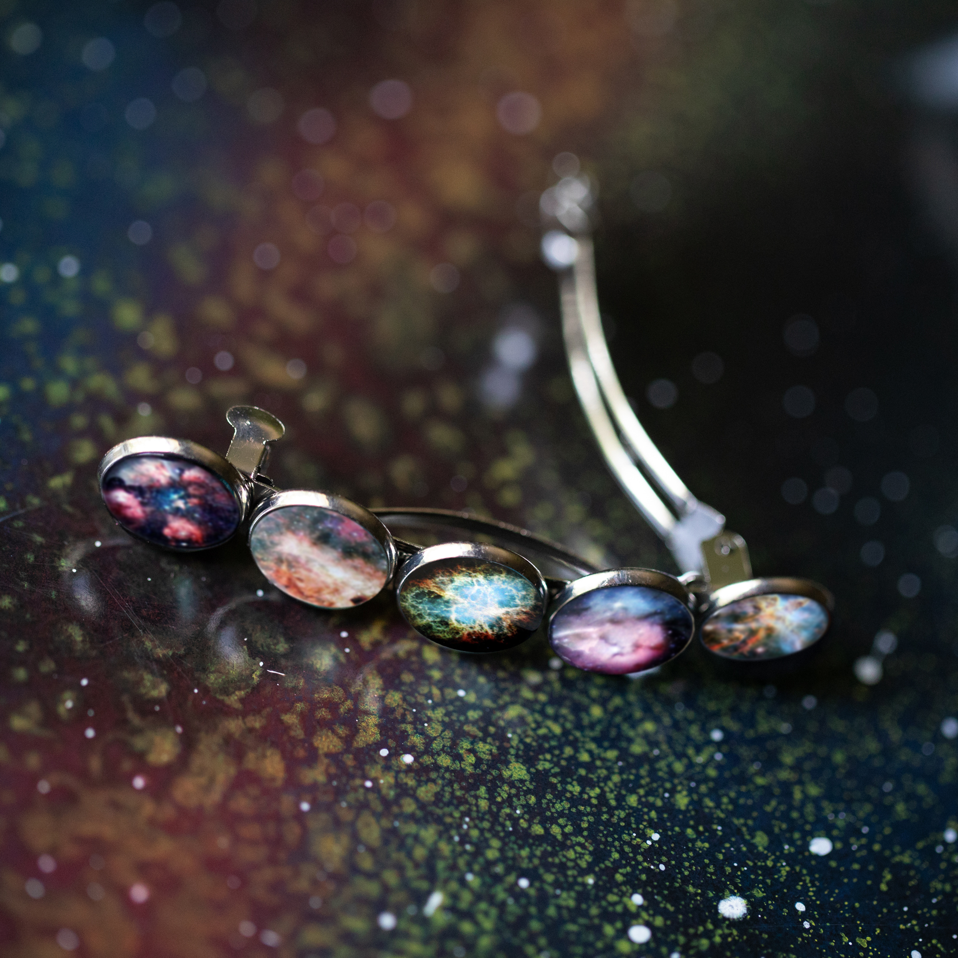 🌙 Nebula Rainbow Hair Clip Barrette