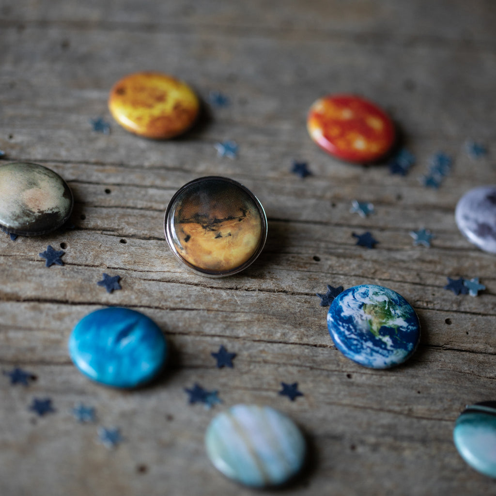 Interchangeable Solar System Lapel Pin