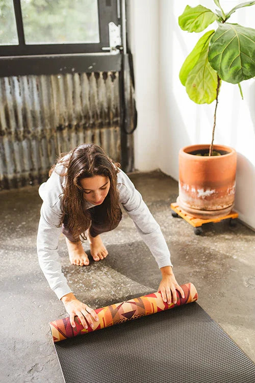 Butterfly Eco Yoga Mat – Artist Design, 6mm Cushion + Grip | Yune Yoga