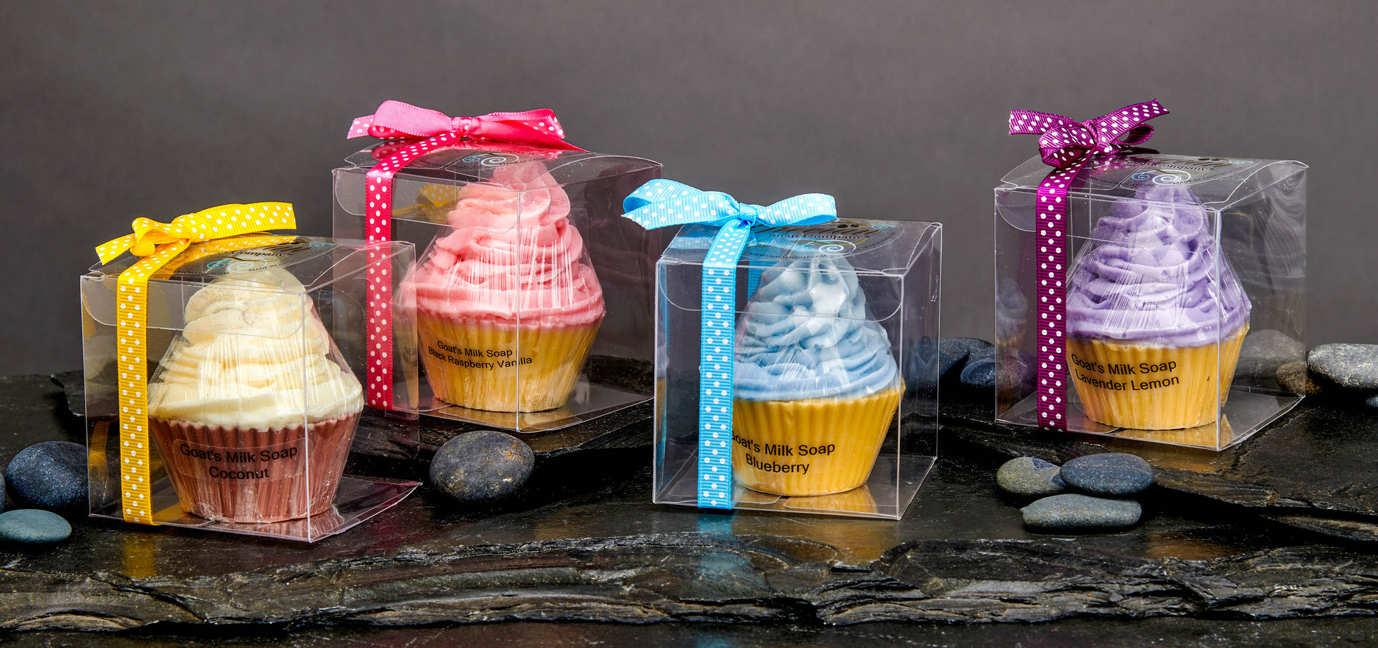 Swirl Top Cupcake Soap-Blueberry