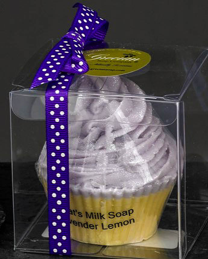 Swirl Top Cupcake Soap-Lavender Lemon