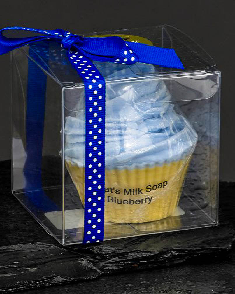 Swirl Top Cupcake Soap-Blueberry