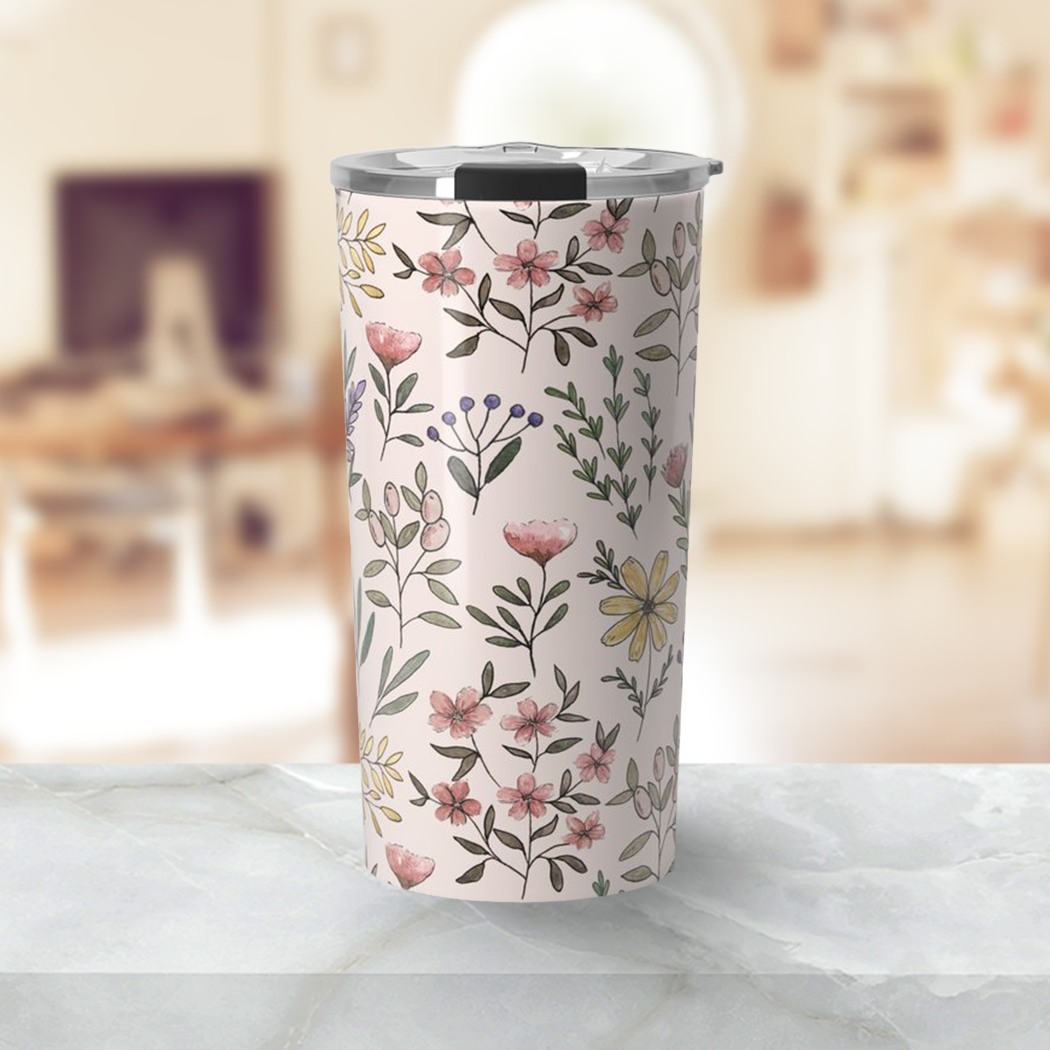 Spring Botanical Travel Mug