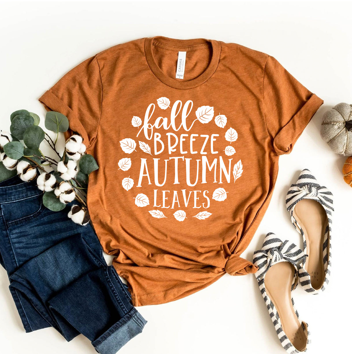 🤎 Fall Breeze Autumn Leaves T-shirt