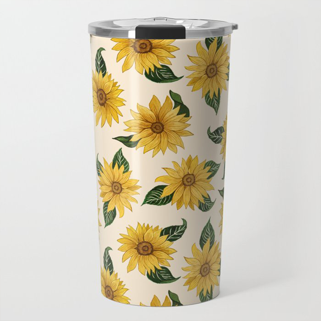 Summer Sunflower Travel Mug
