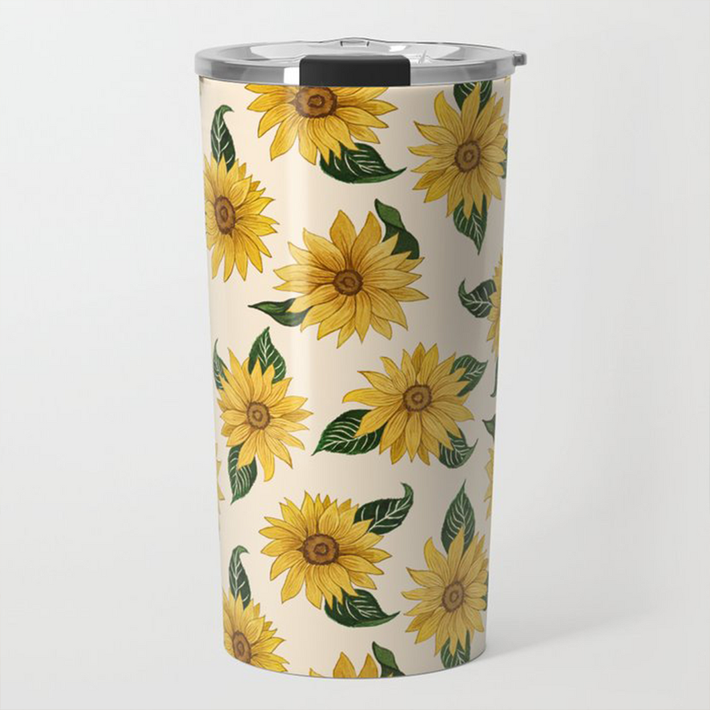 Summer Sunflower Travel Mug