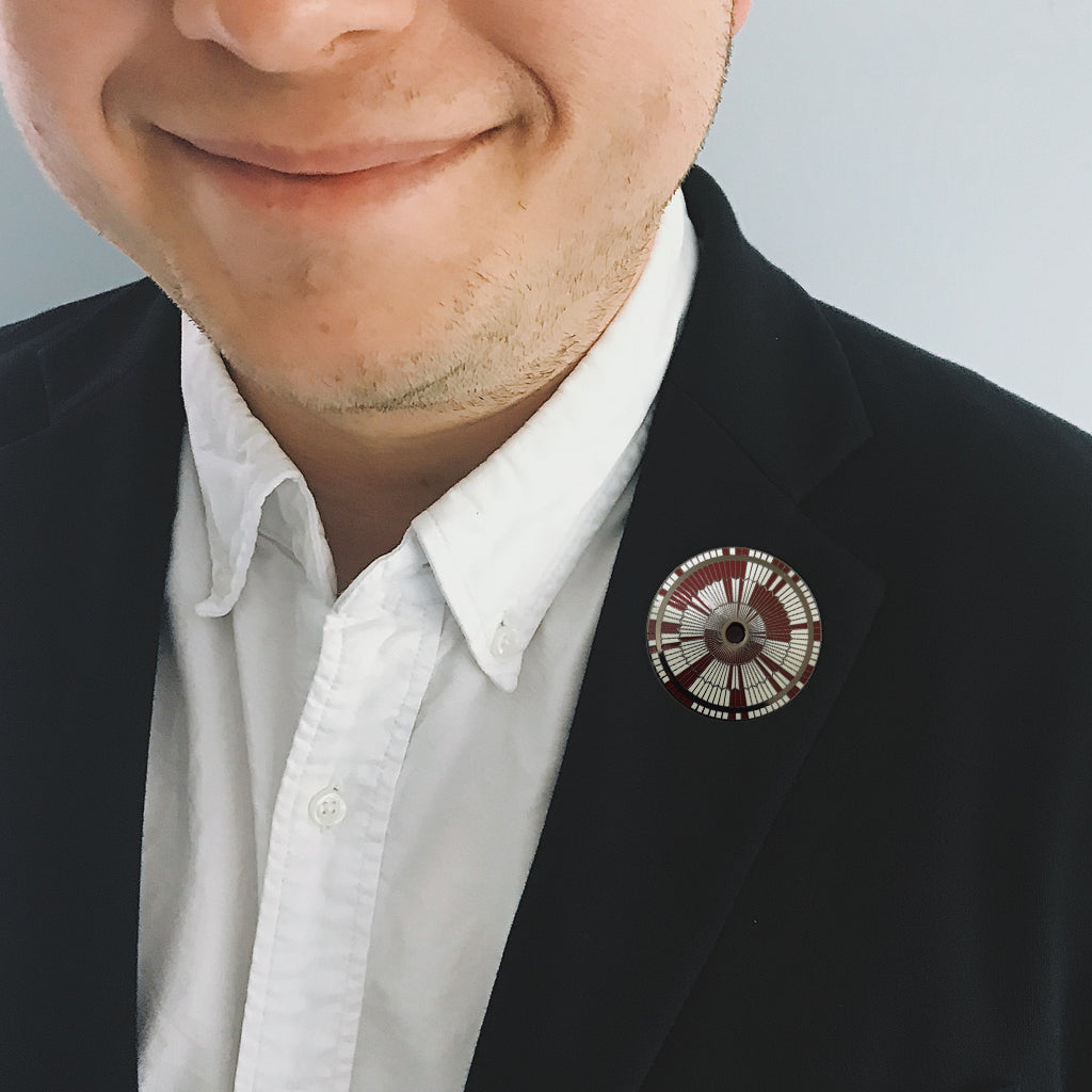 Dare Mighty Things Percy Rover Parachute Enamel Pin