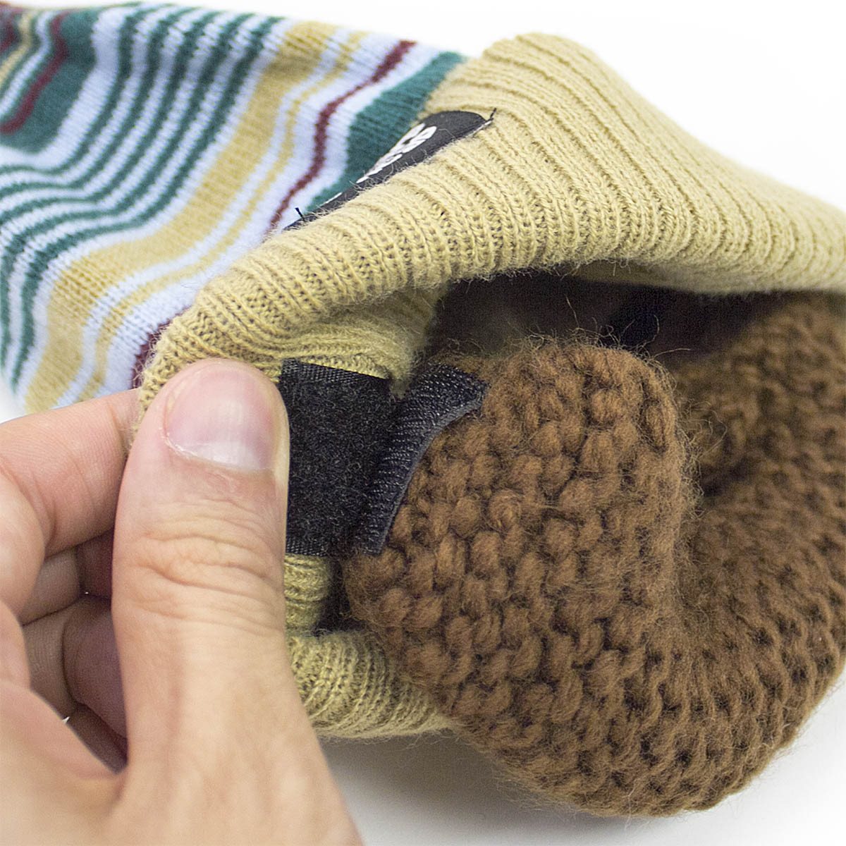 Black or Brown Beanie and Beard for Kids